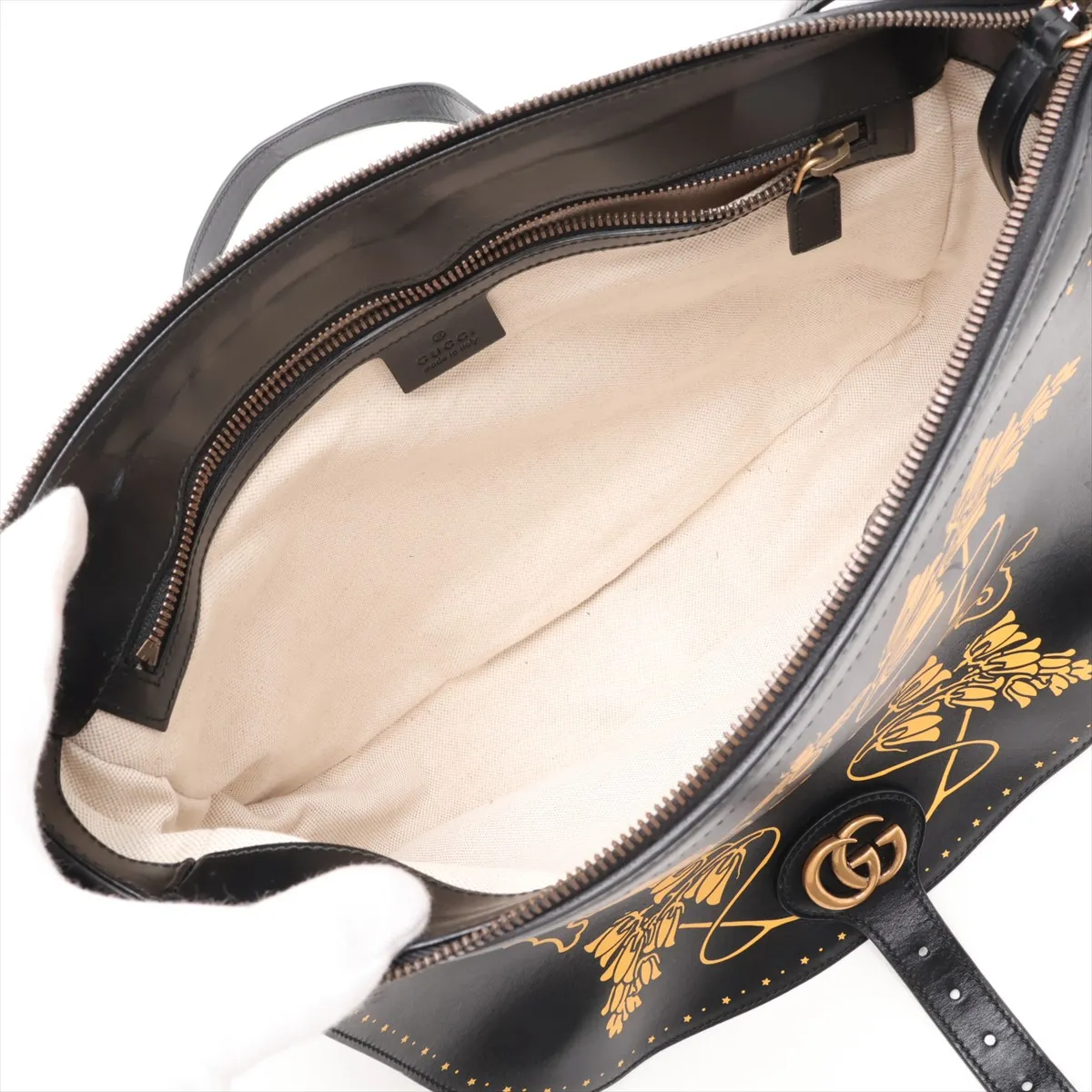 x Angels 536197 Leather Shoulder Bag, Black — view 6