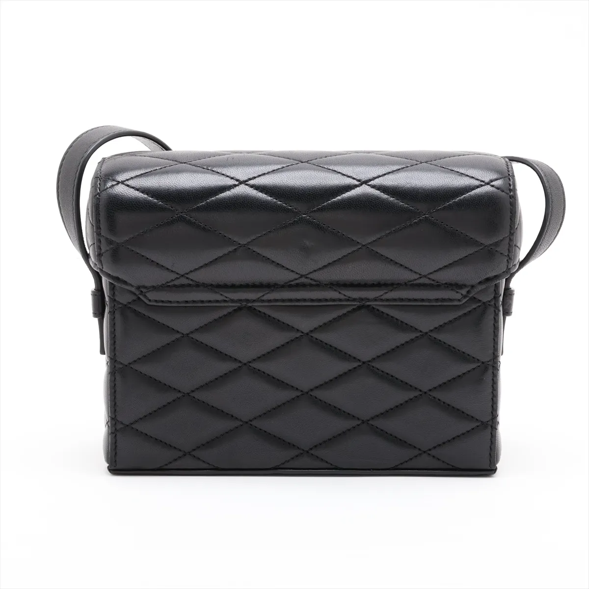 June Leather Shoulder Bag, Black 710080 — view 2
