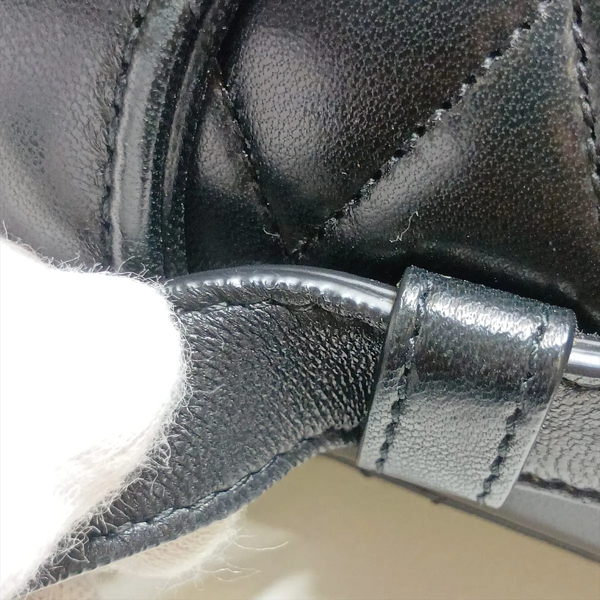 June Leather Shoulder Bag, Black 710080 — view 12
