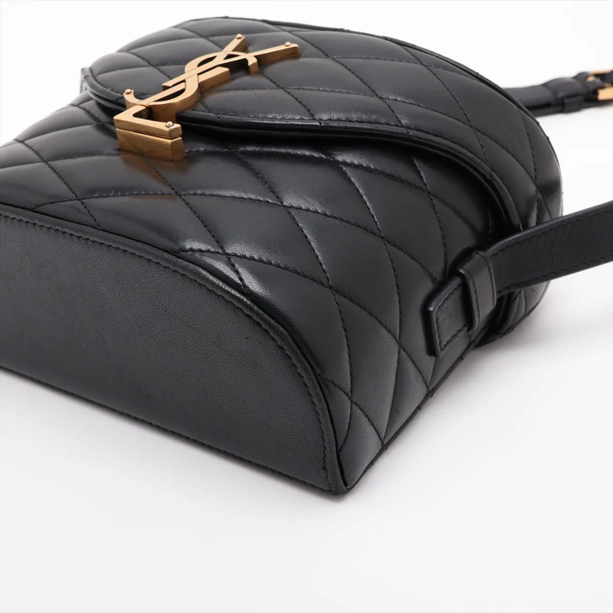 June Leather Shoulder Bag, Black 710080 — view 3