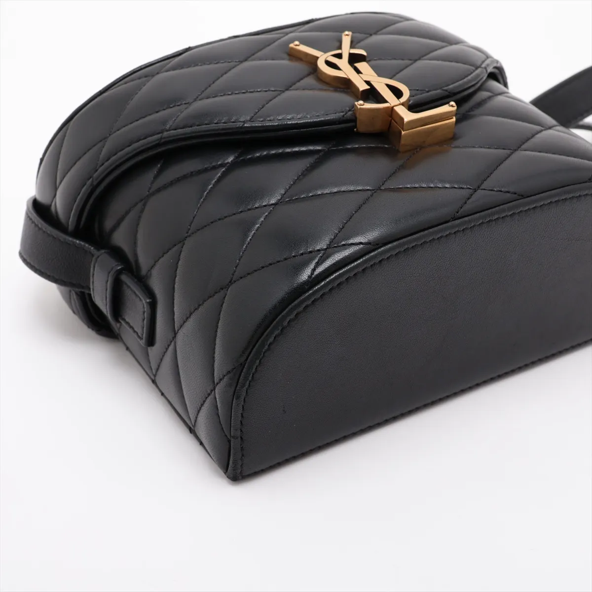June Leather Shoulder Bag, Black 710080 — view 4