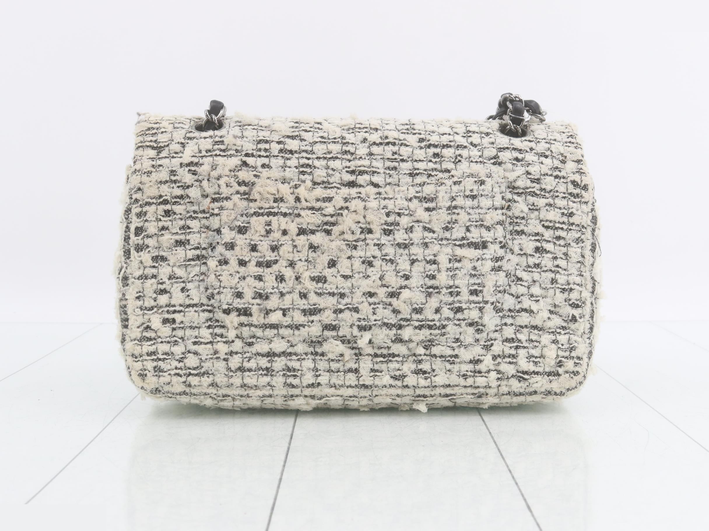 2.55 Tweed Charm Double Flap Shoulder Bag — view 2