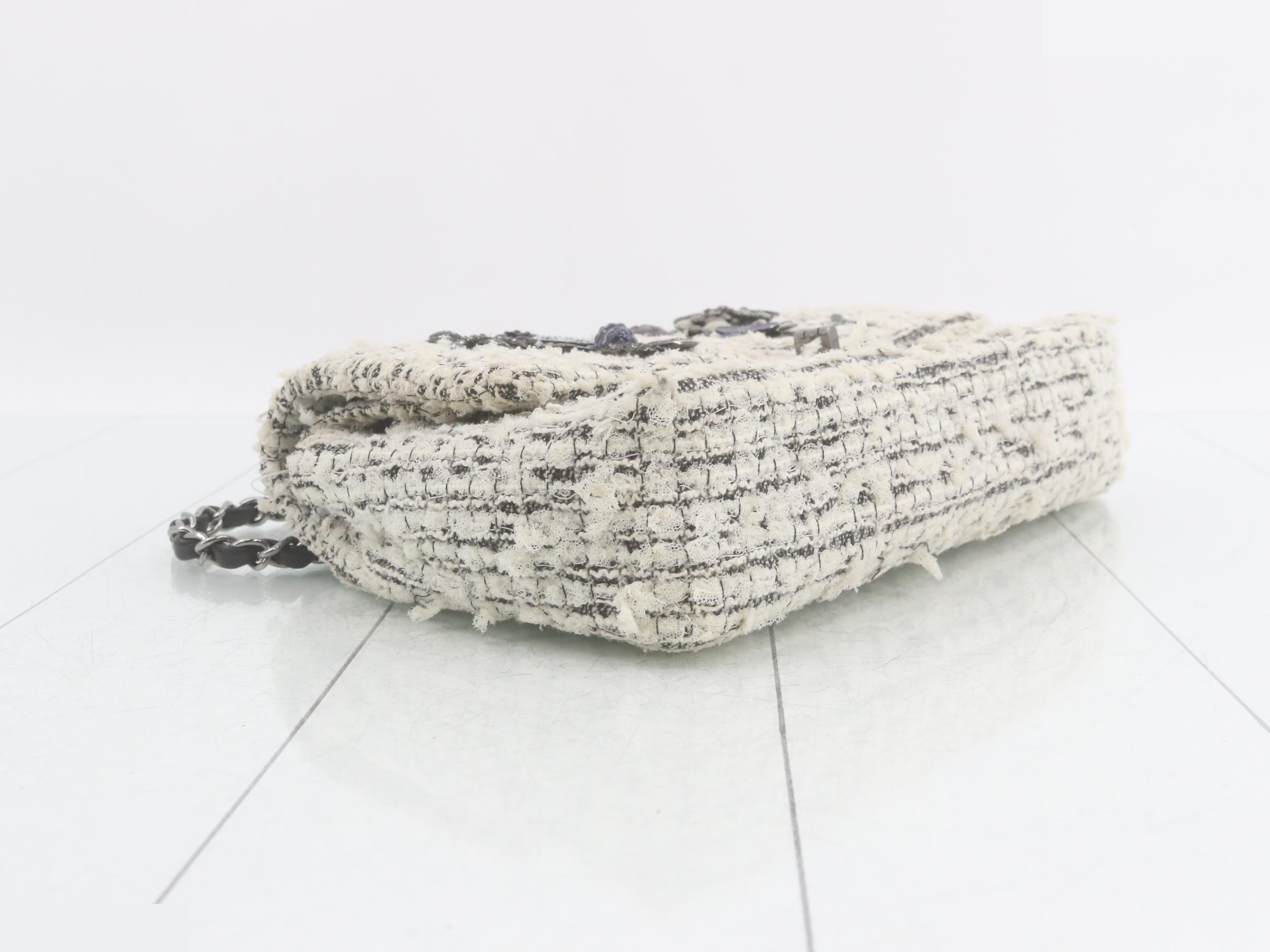 2.55 Tweed Charm Double Flap Shoulder Bag — view 5