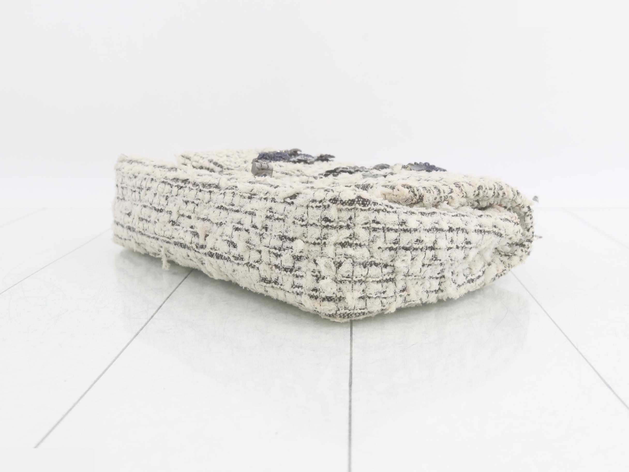 2.55 Tweed Charm Double Flap Shoulder Bag — view 6