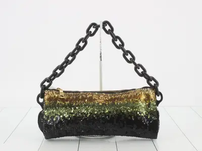 Sequin Baguette Handbag
