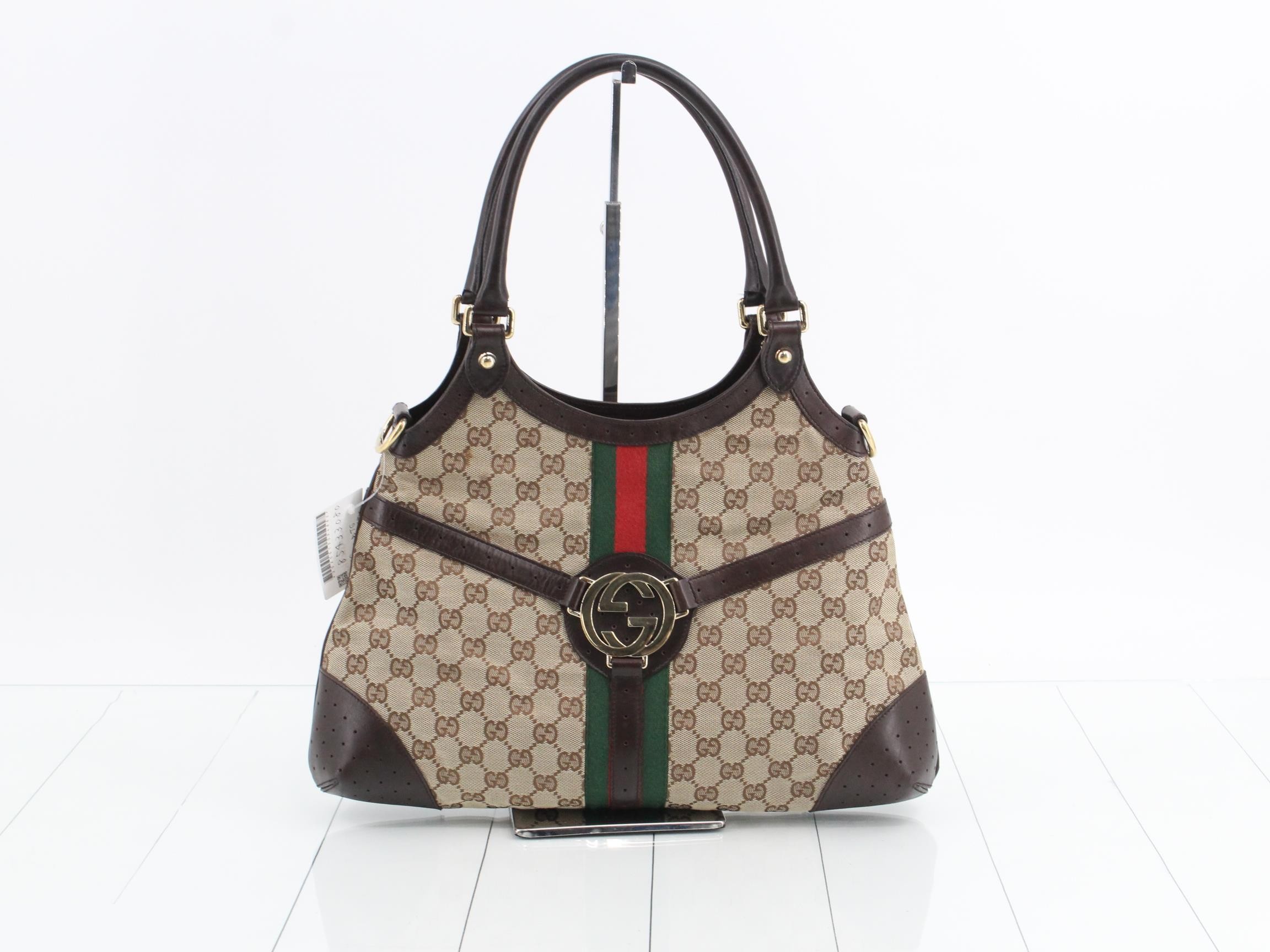 GG Canvas Sherry Line Interlocking G Handbag