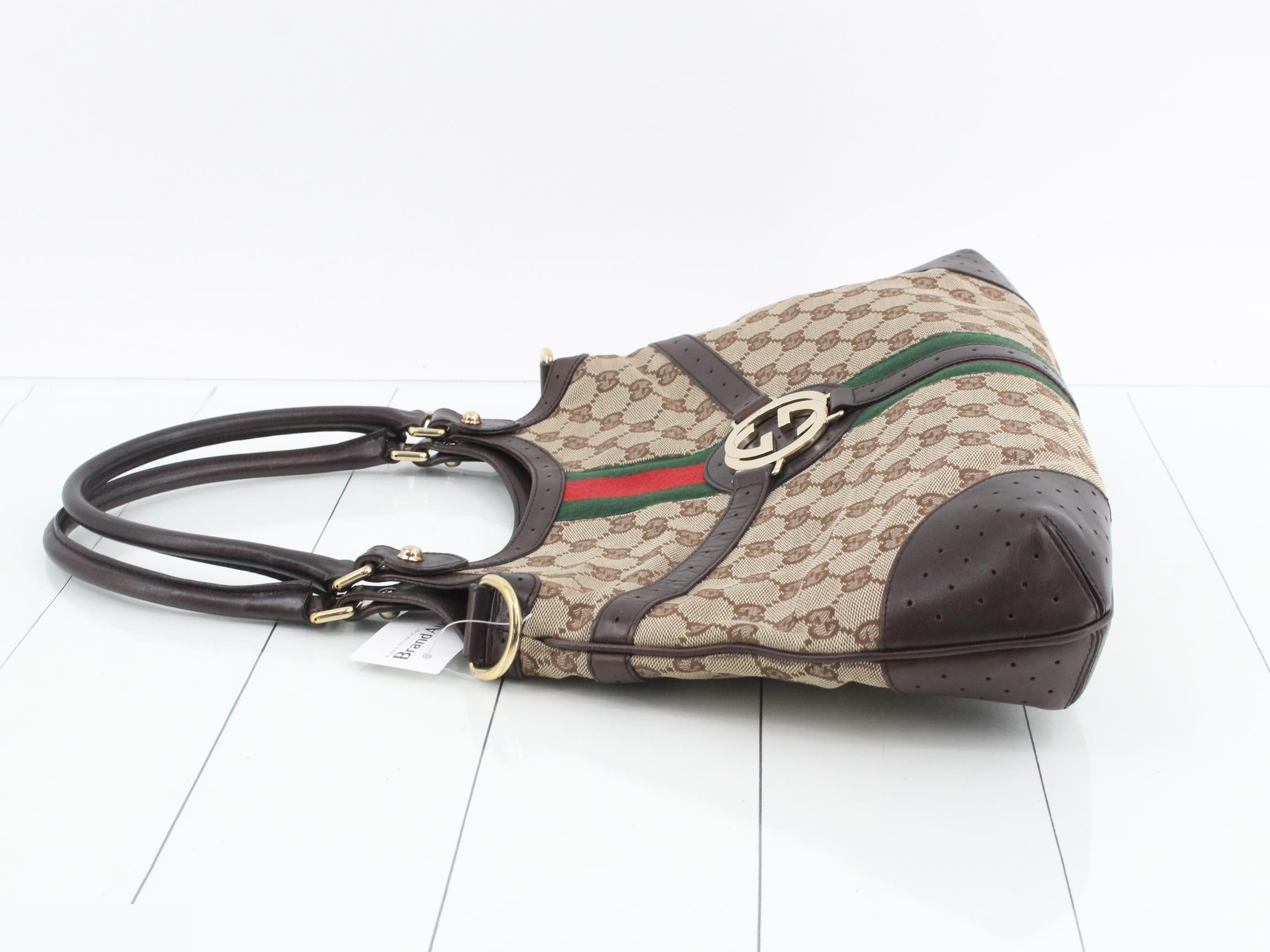 GG Canvas Sherry Line Interlocking G Handbag — view 4