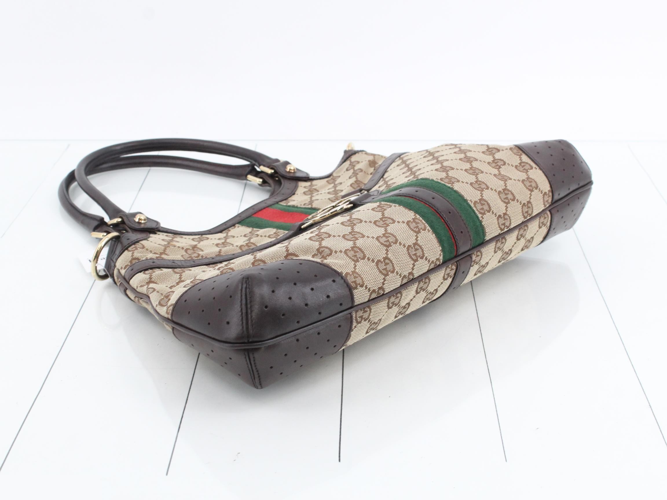 GG Canvas Sherry Line Interlocking G Handbag — view 5
