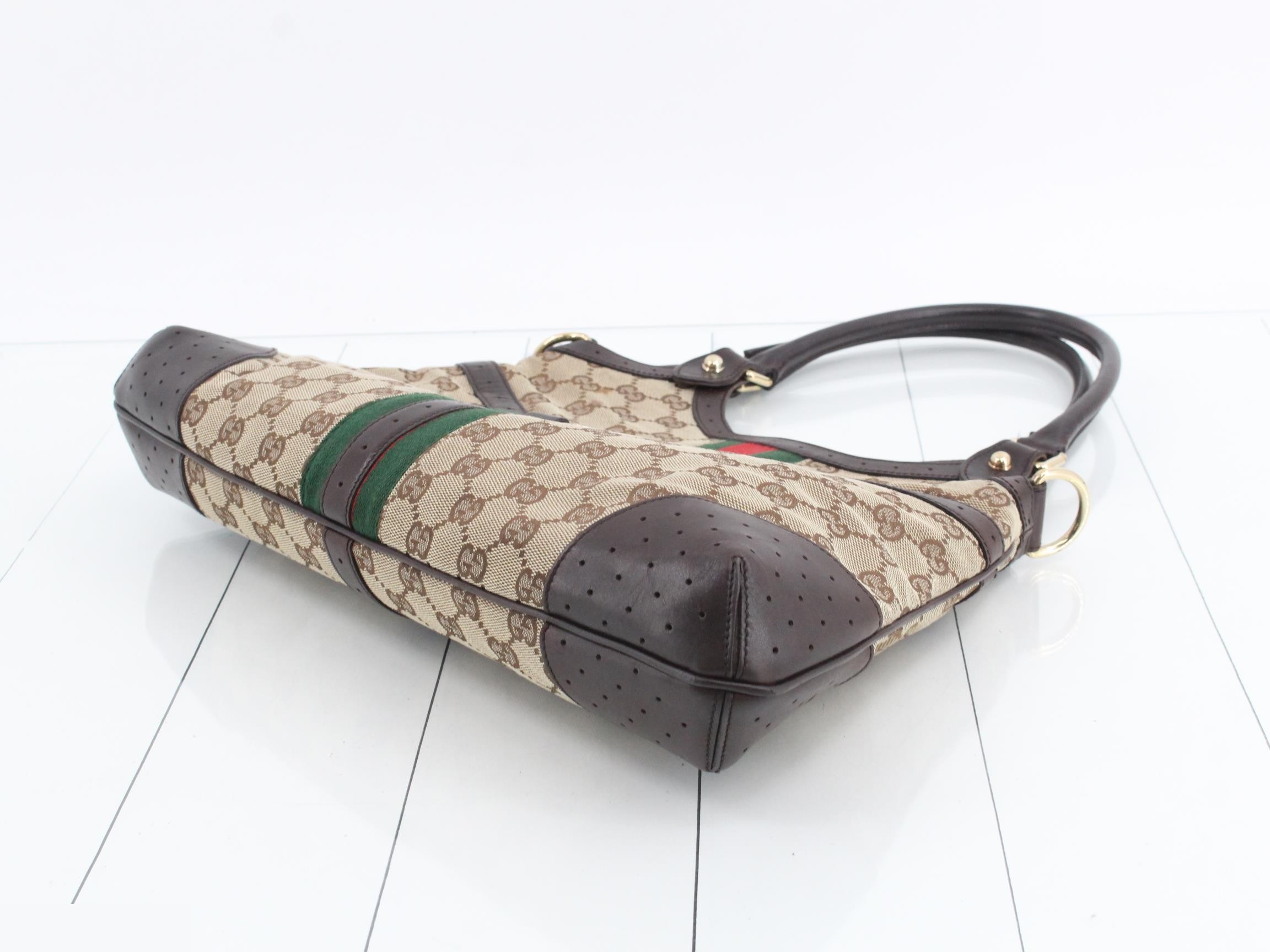GG Canvas Sherry Line Interlocking G Handbag — view 6