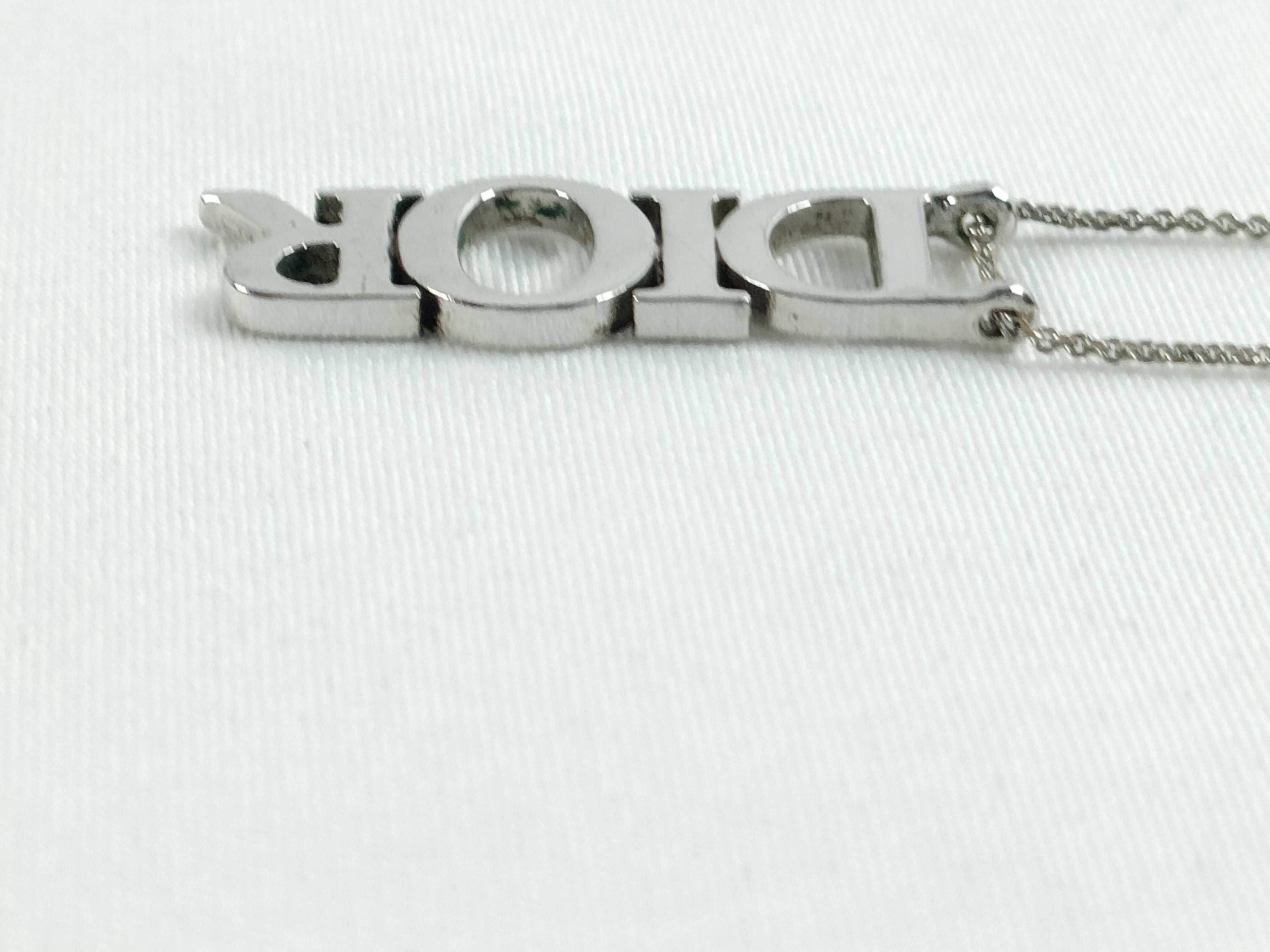 Logo Silver Necklace — view 3