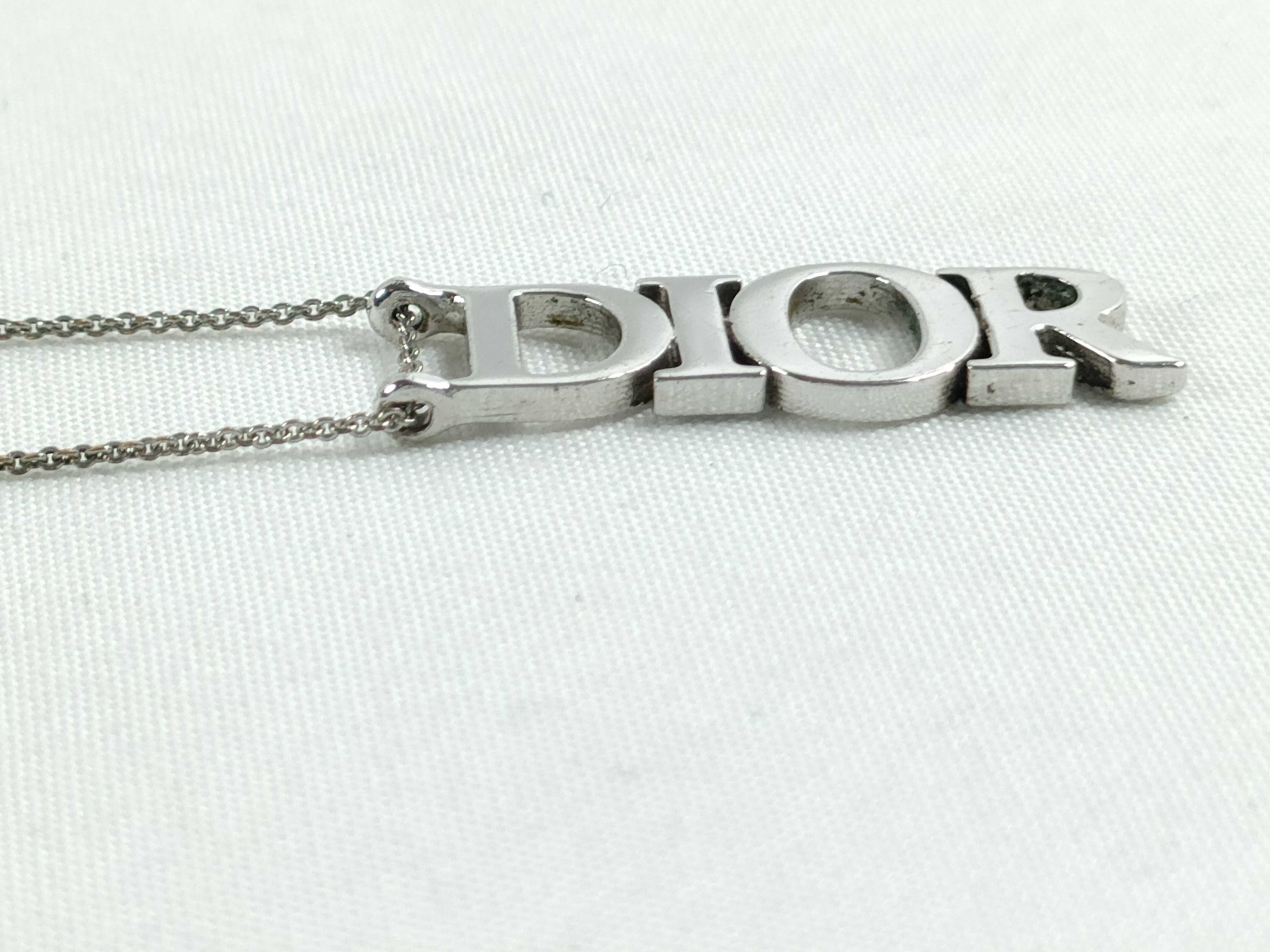 Logo Silver Necklace — view 4