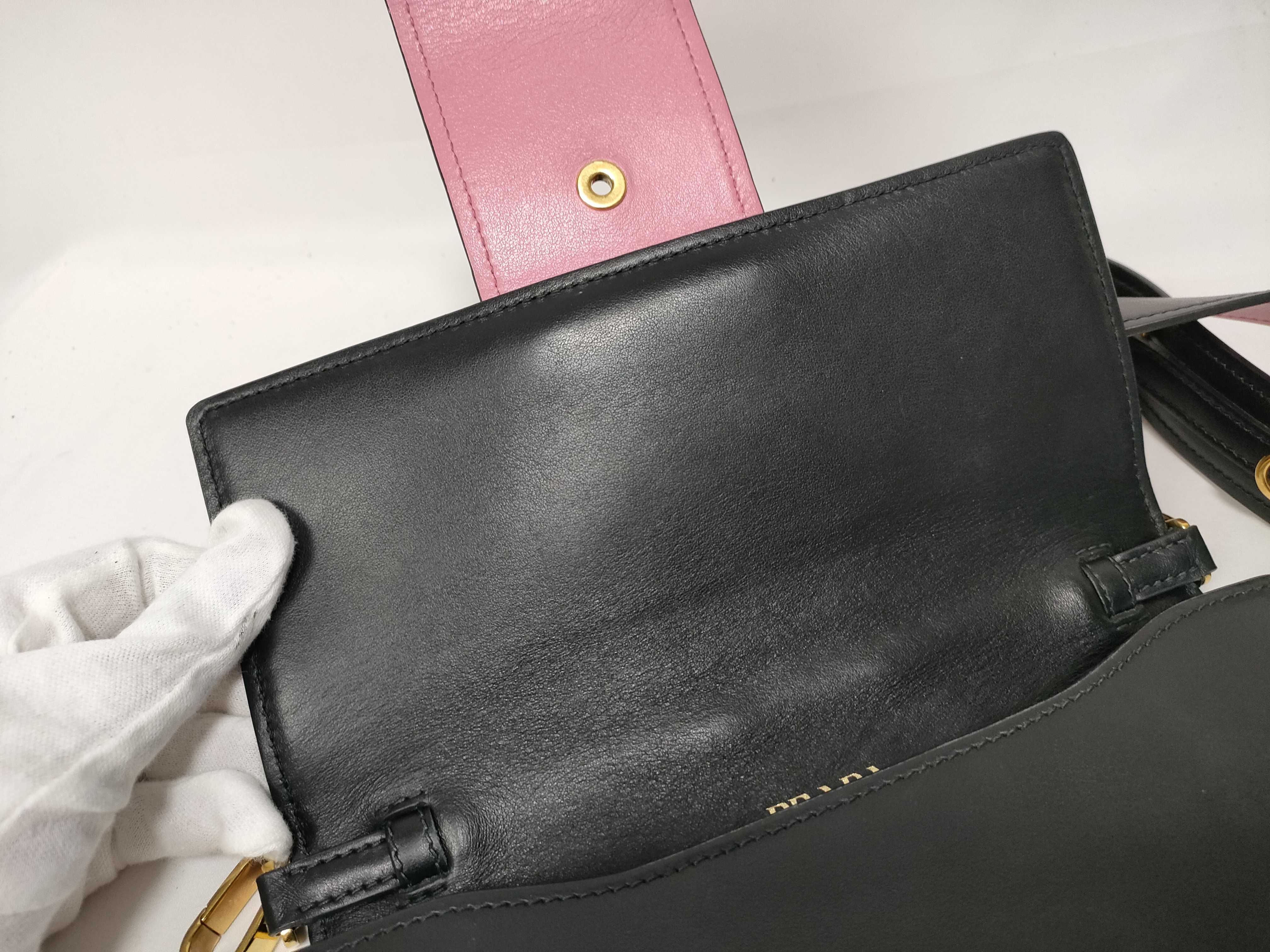 Shoulder Bag 2-Way Leather Multicolor Gray Pink Shoulder Bag — view 13