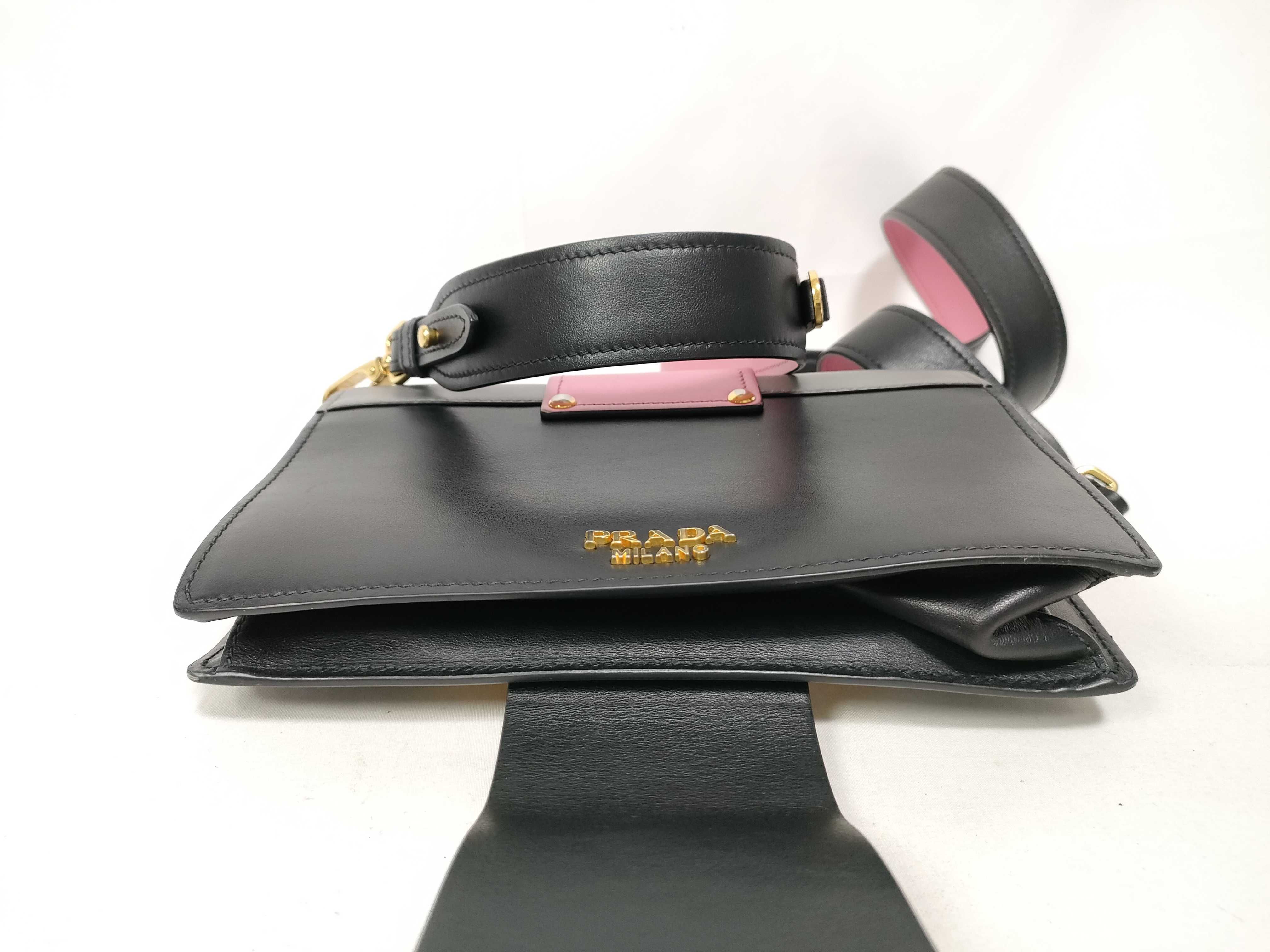 Shoulder Bag 2-Way Leather Multicolor Gray Pink Shoulder Bag — view 3
