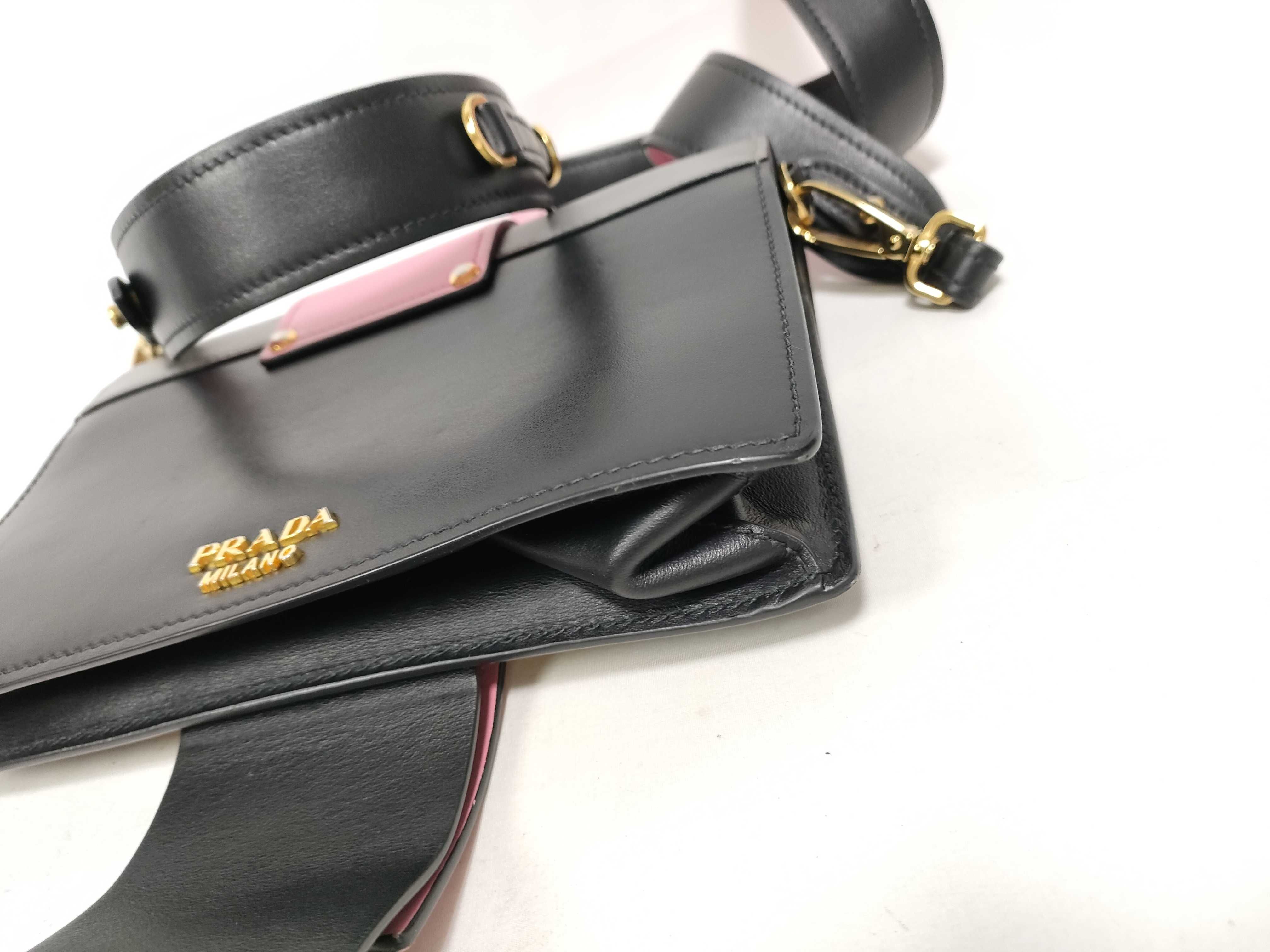 Shoulder Bag 2-Way Leather Multicolor Gray Pink Shoulder Bag — view 5