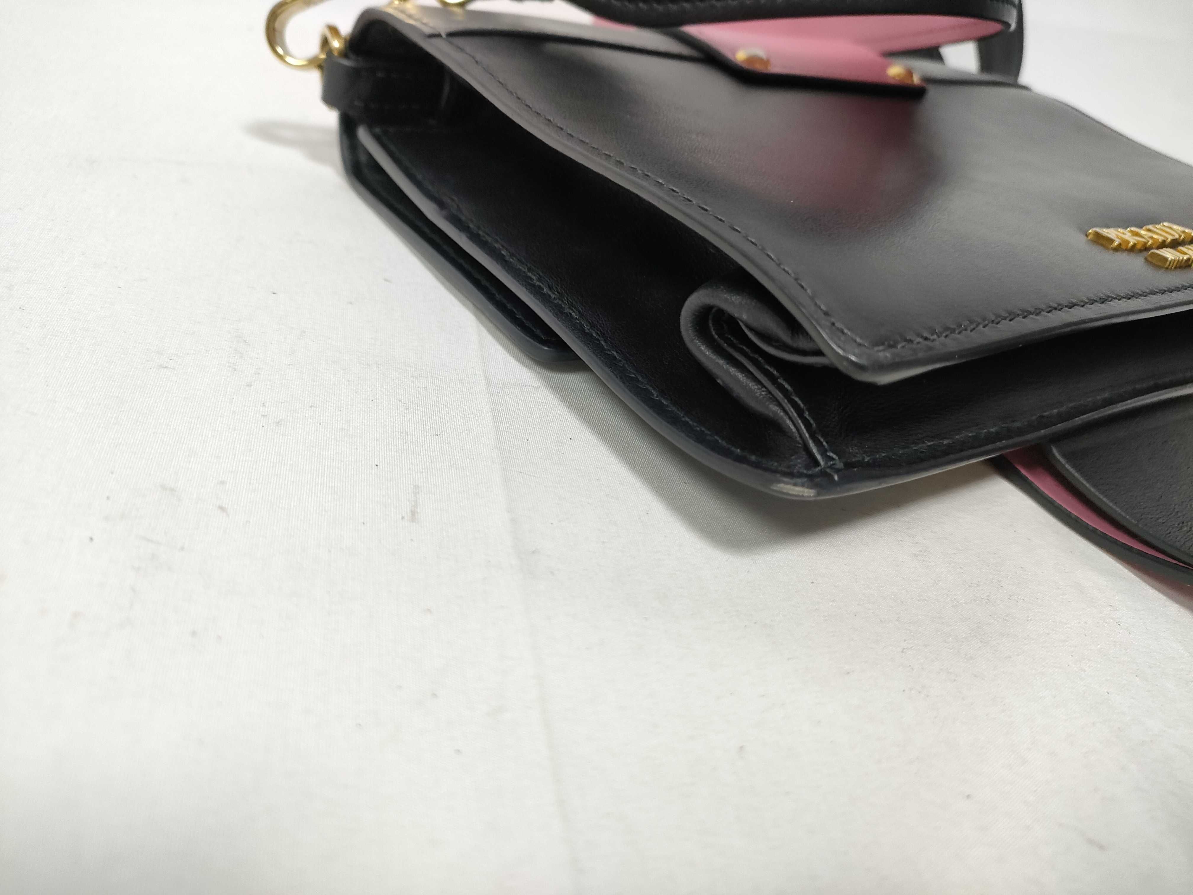 Shoulder Bag 2-Way Leather Multicolor Gray Pink Shoulder Bag — view 6
