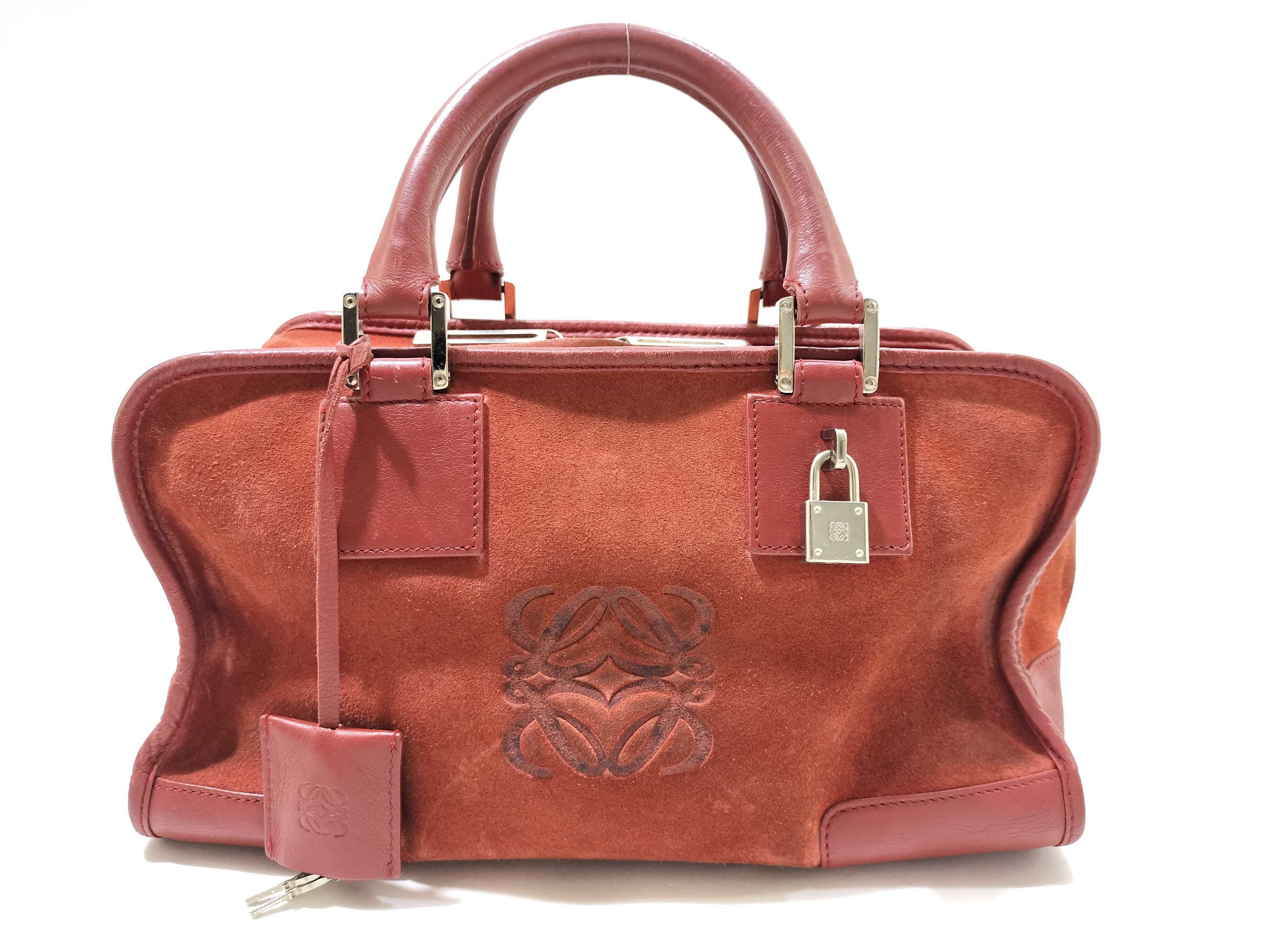 Amazona 28 Suede Handbag Red Handbag
