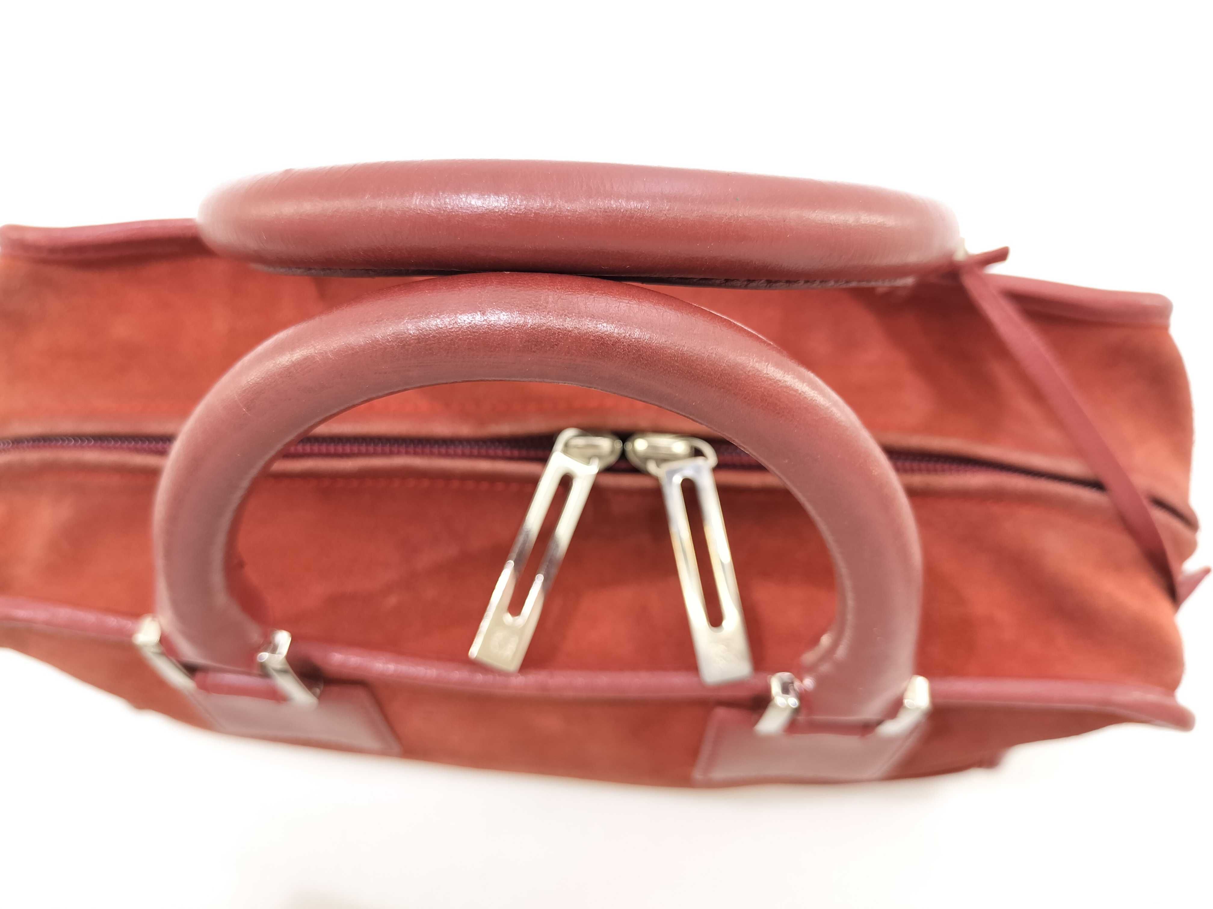 Amazona 28 Suede Handbag Red Handbag — view 11