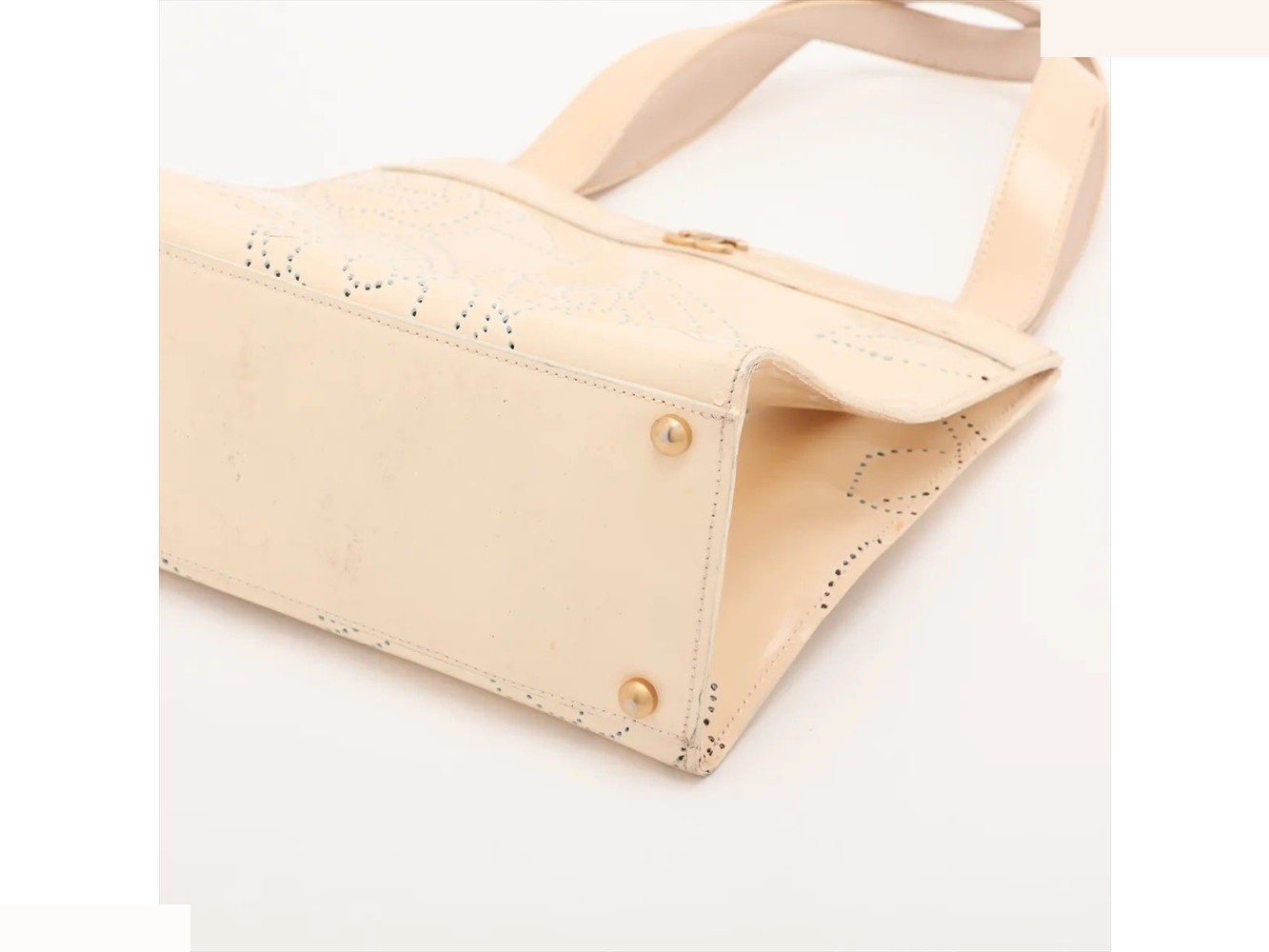 Guarantee card and serial number included Camellia Leather Tote Bag — view 3