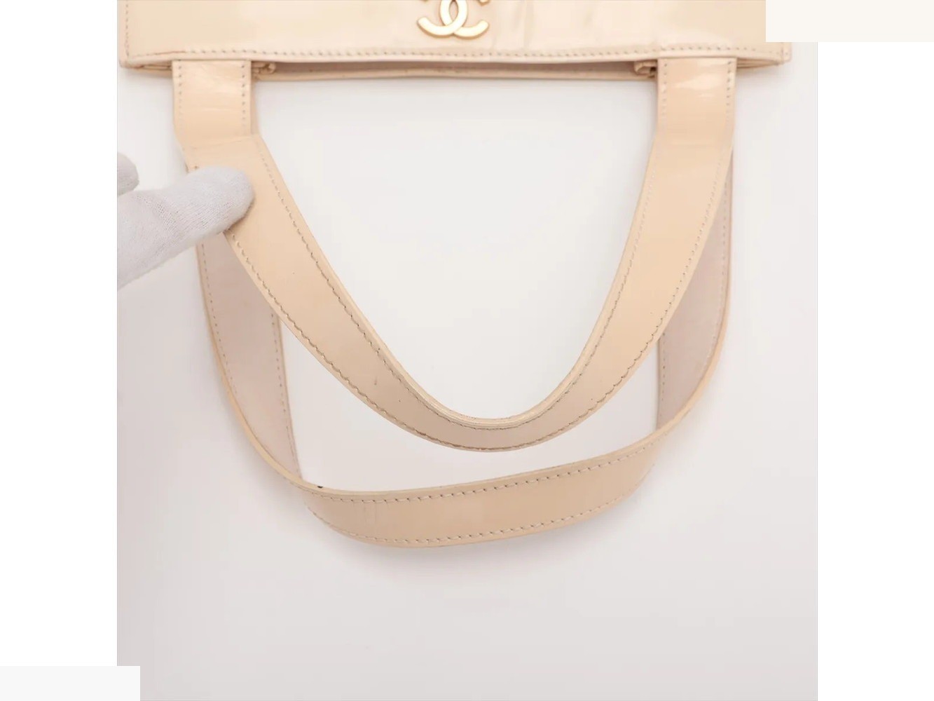 Guarantee card and serial number included Camellia Leather Tote Bag — view 5