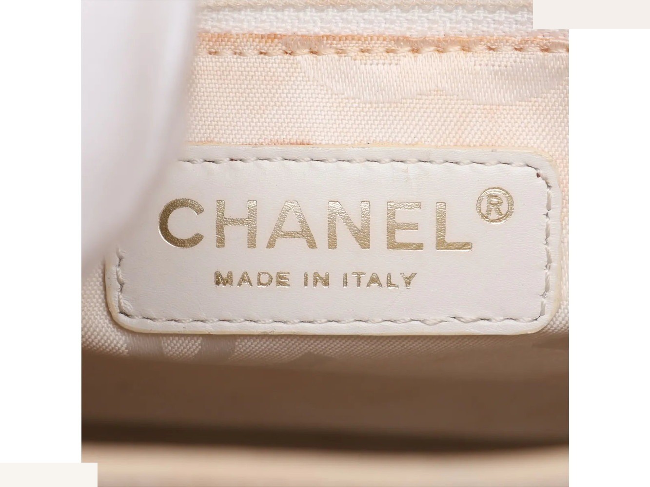 Guarantee card and serial number included Camellia Leather Tote Bag — view 6