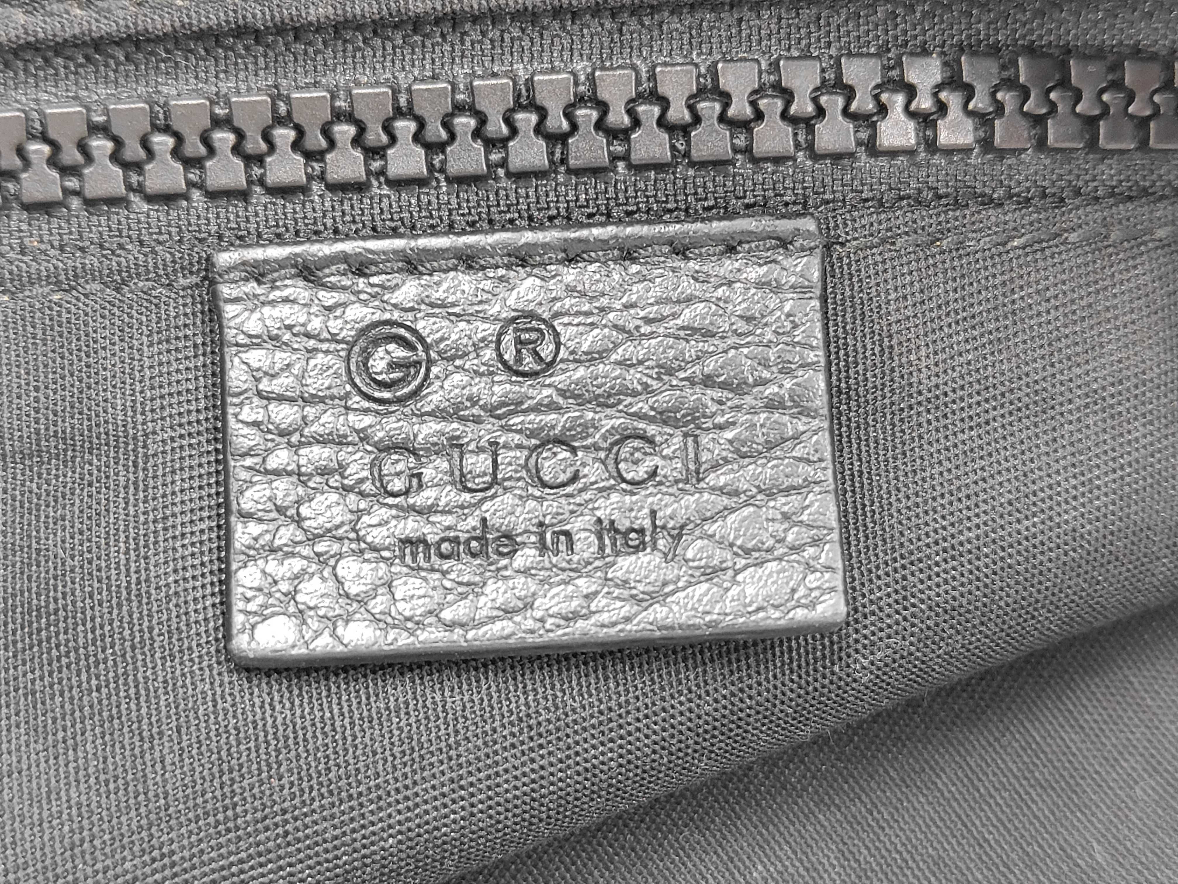 GG Pattern Nylon Sacoche Bag, Black, 449185 — view 12