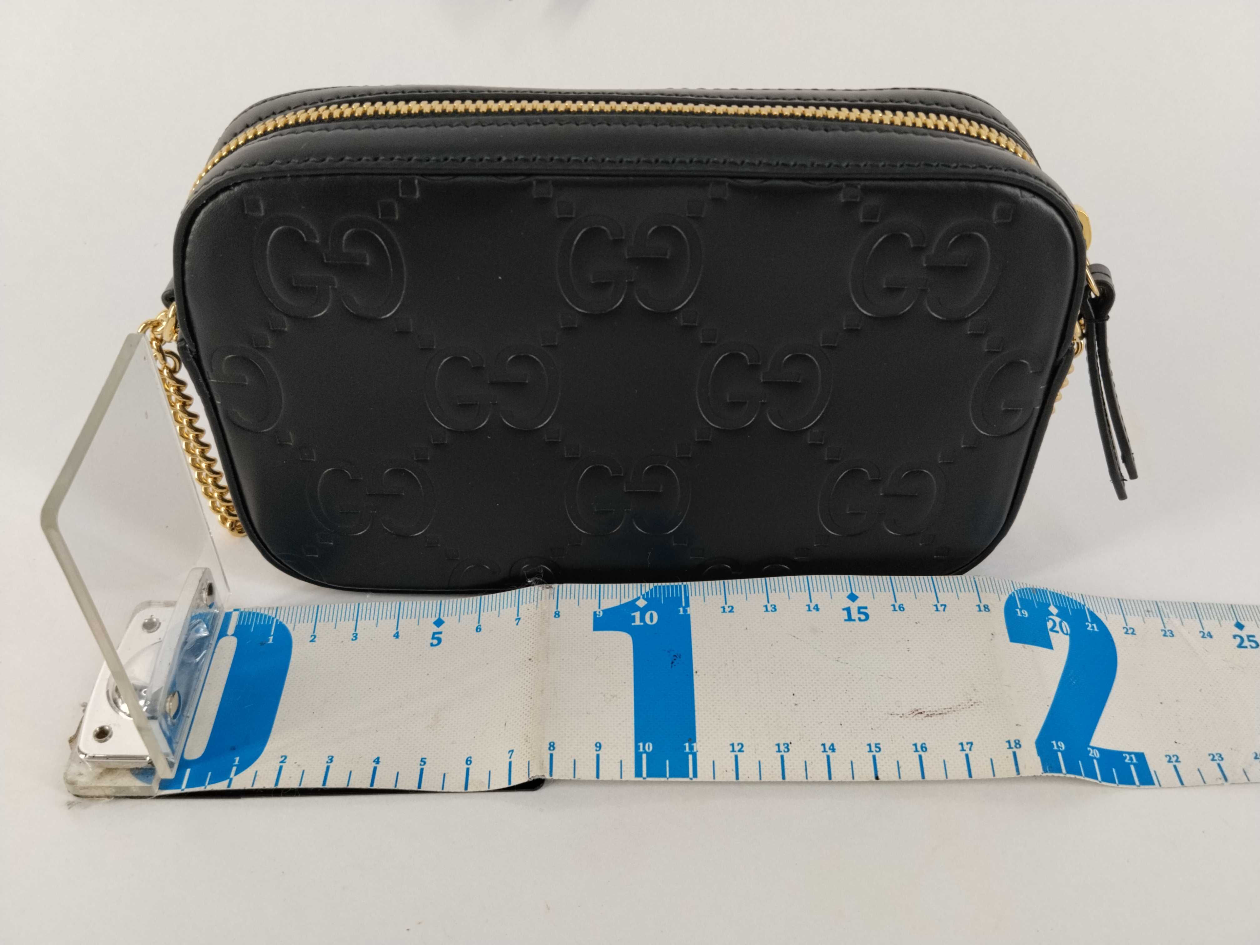 Guccissima Gucci GG Super Mini Leather Chain Shoulder Bag — view 2