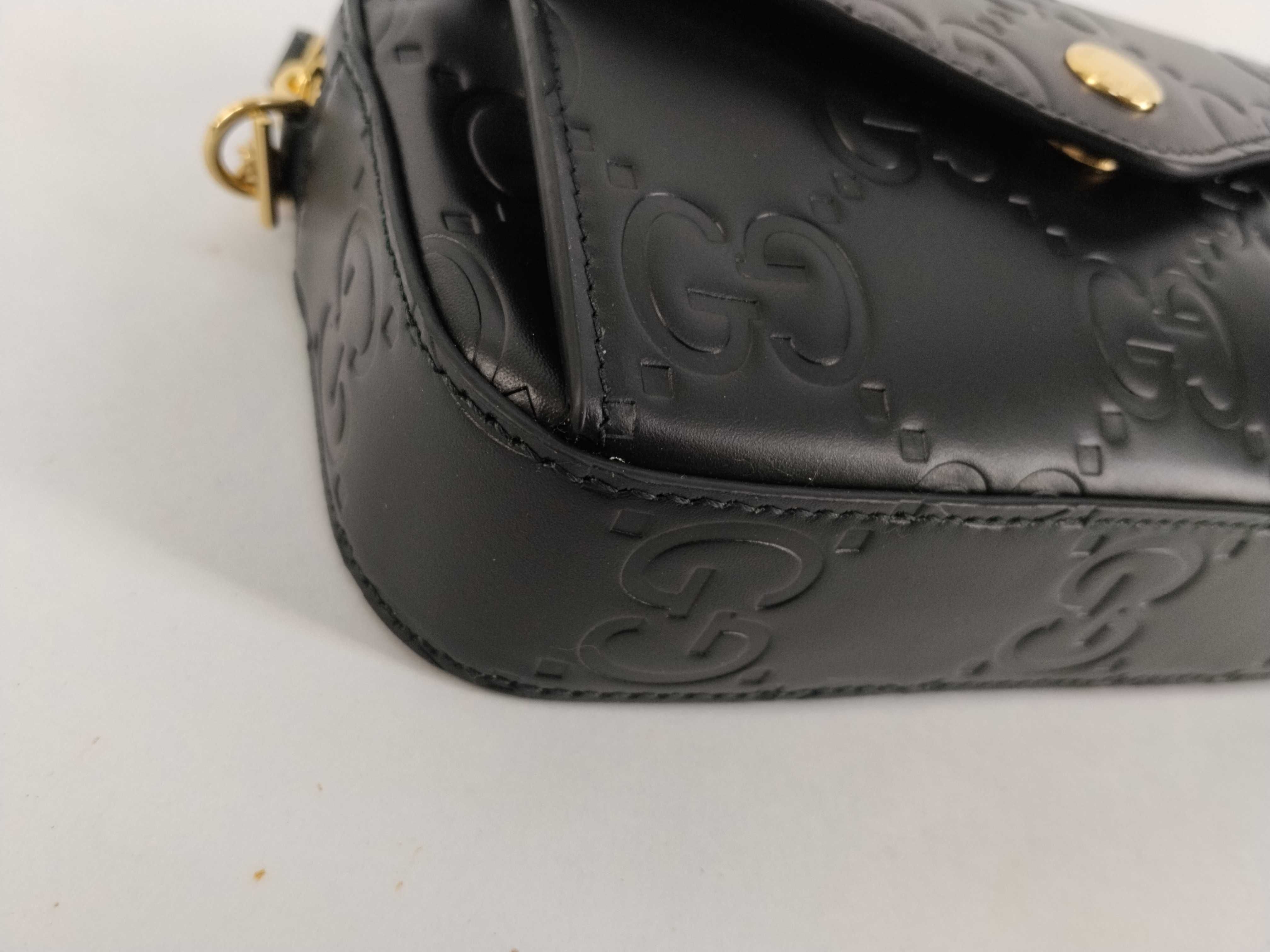Guccissima Gucci GG Super Mini Leather Chain Shoulder Bag — view 6