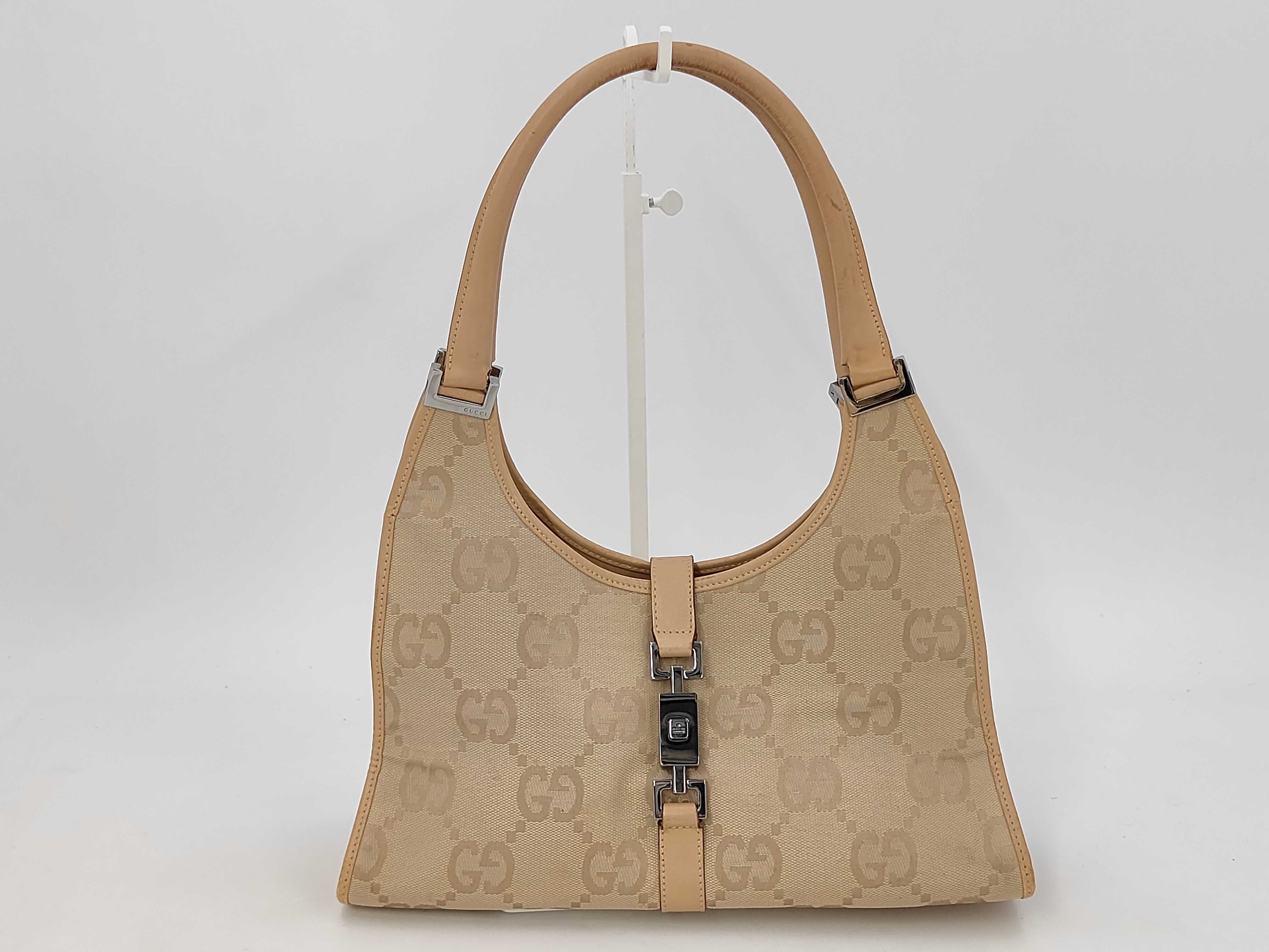 Jackie Handbag, Gucci Jackie Jumbo GG Handbag, GG Canvas Handbag