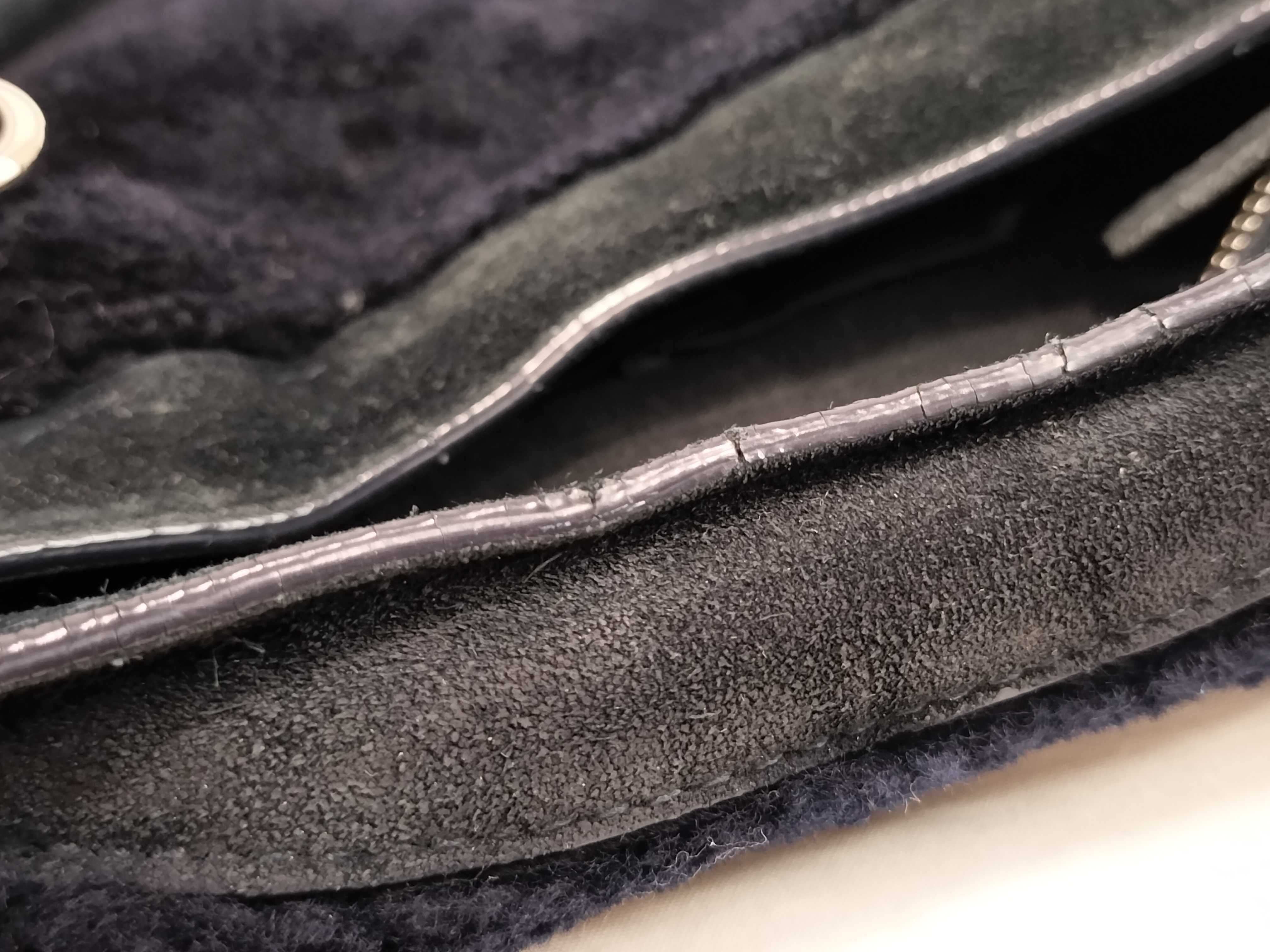 FR - The City Navy Blue fur 115748 handbag — view 14