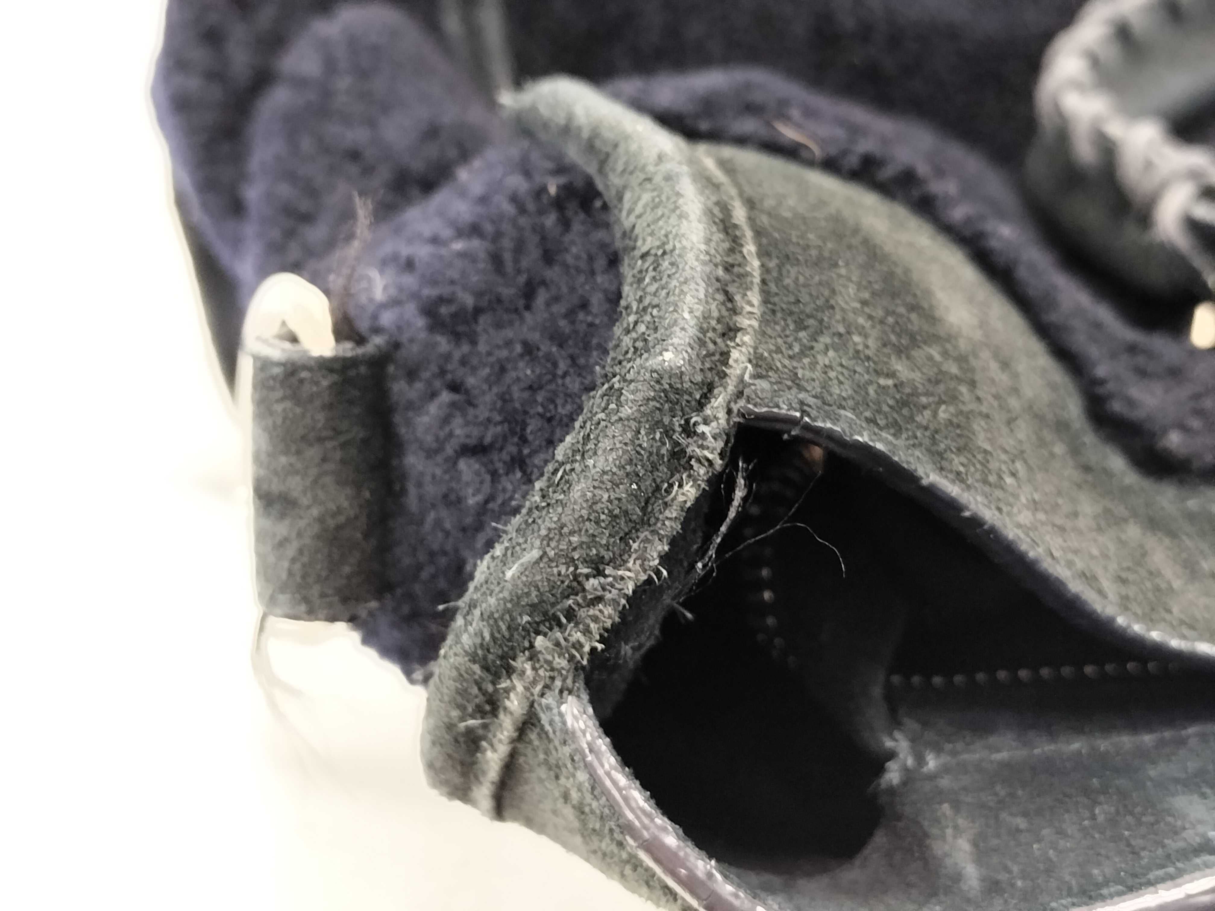 FR - The City Navy Blue fur 115748 handbag — view 15