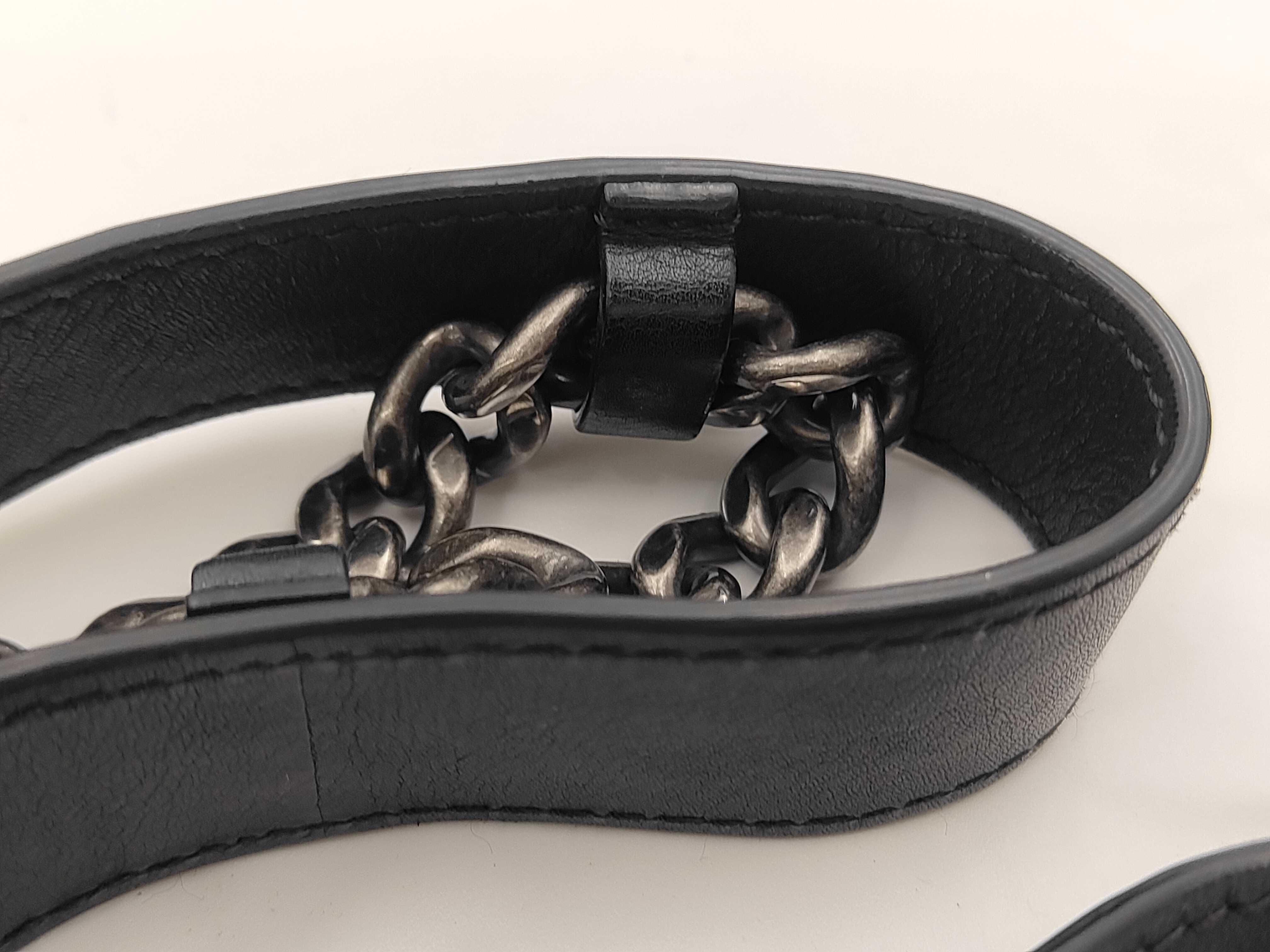 Round 2-way Chain Shoulder Bag, Lambskin, Black, SS Shoulder Bag — view 4