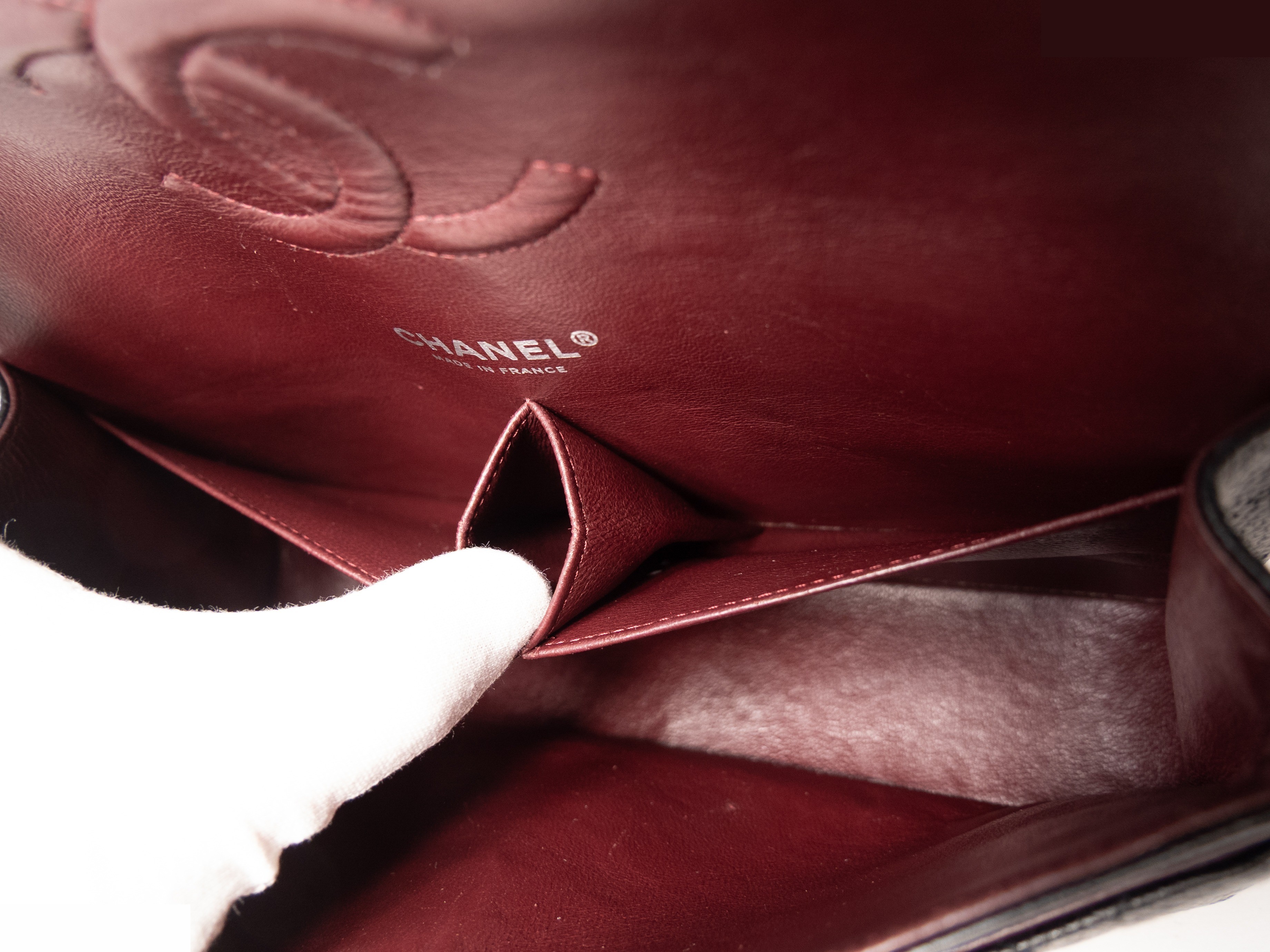 Matelassé Double Flap Caviar Skin Seal — view 11