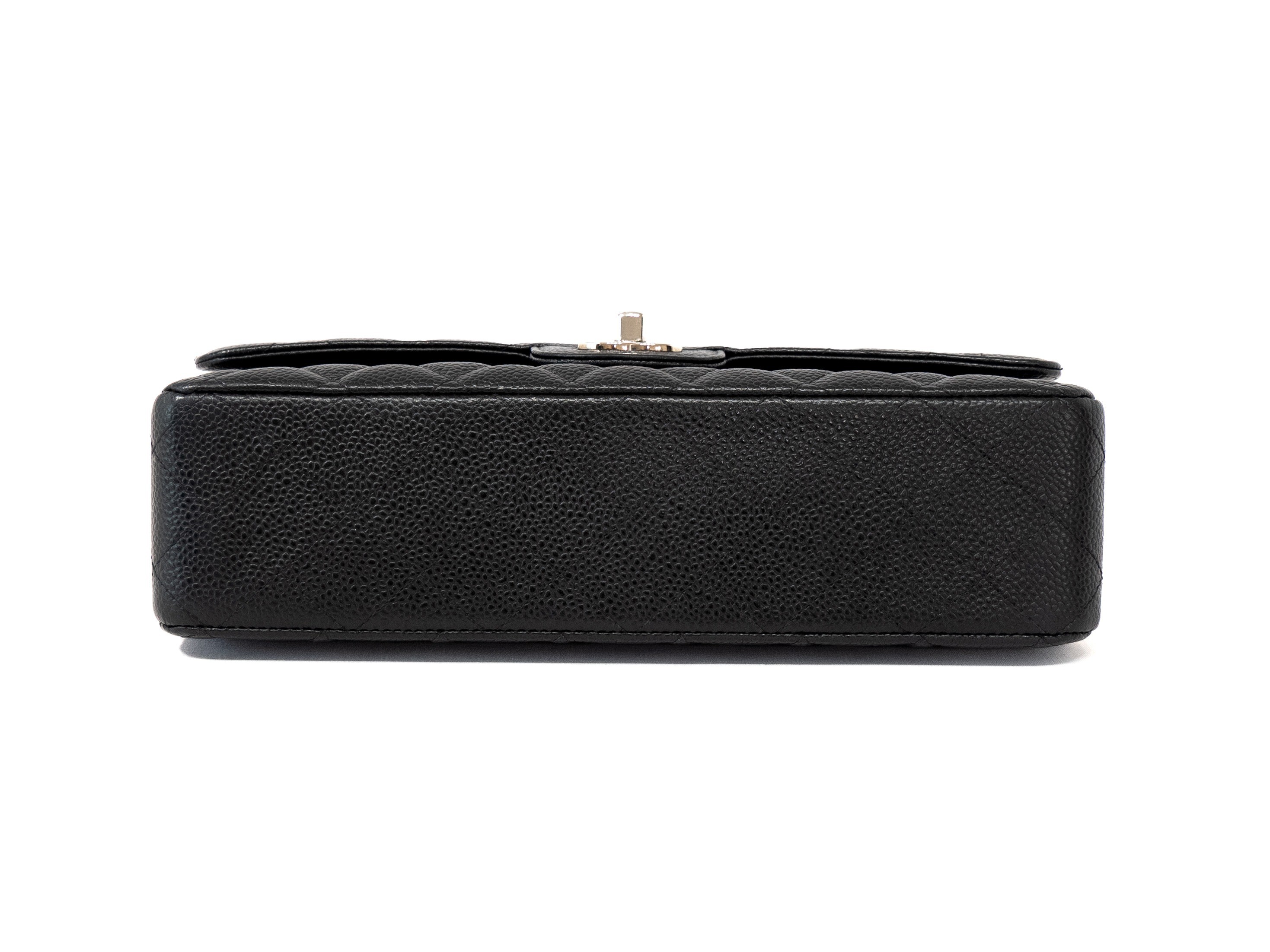 Matelassé Double Flap Caviar Skin Seal — view 5