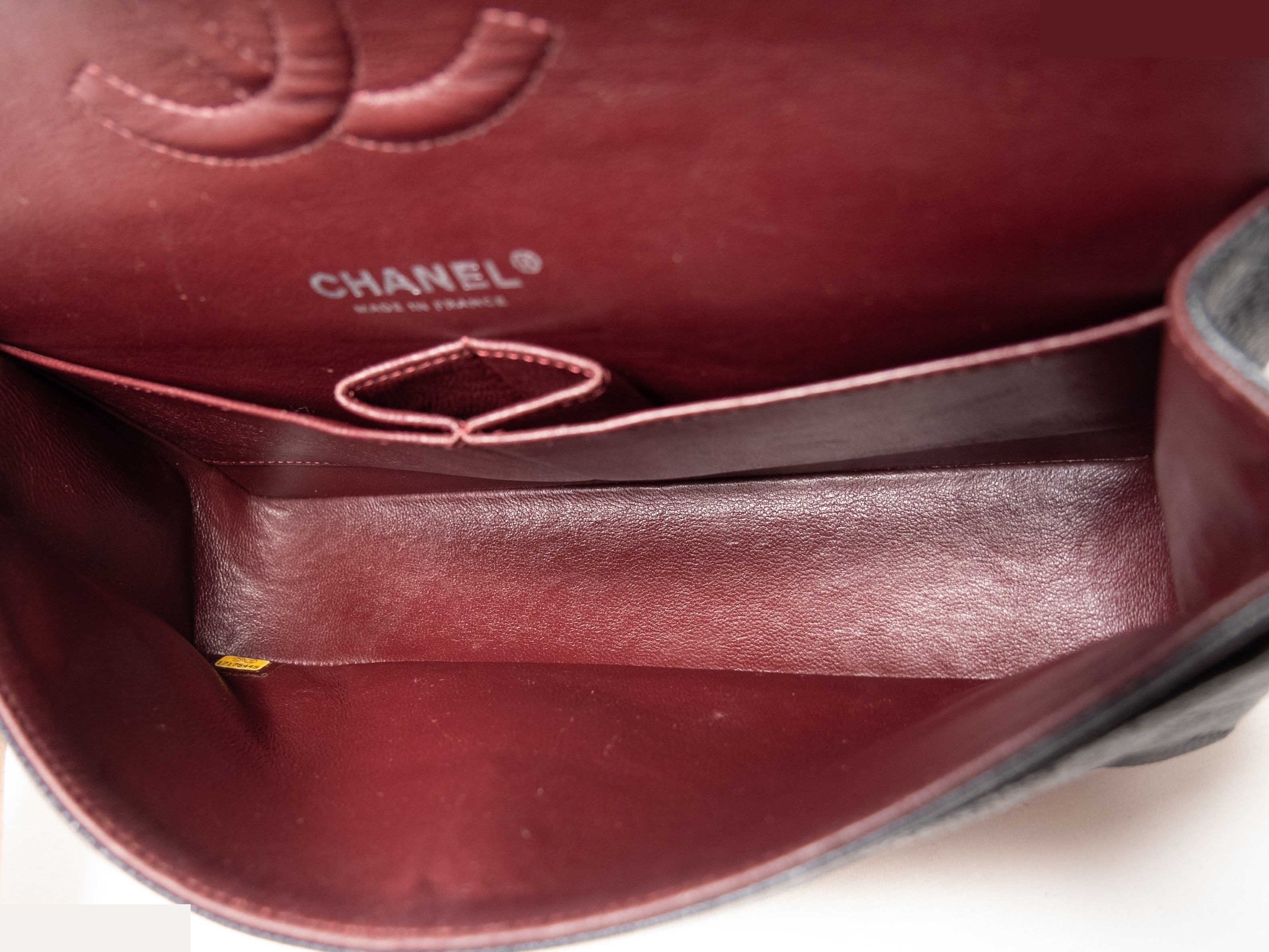 Matelassé Double Flap Caviar Skin Seal — view 10