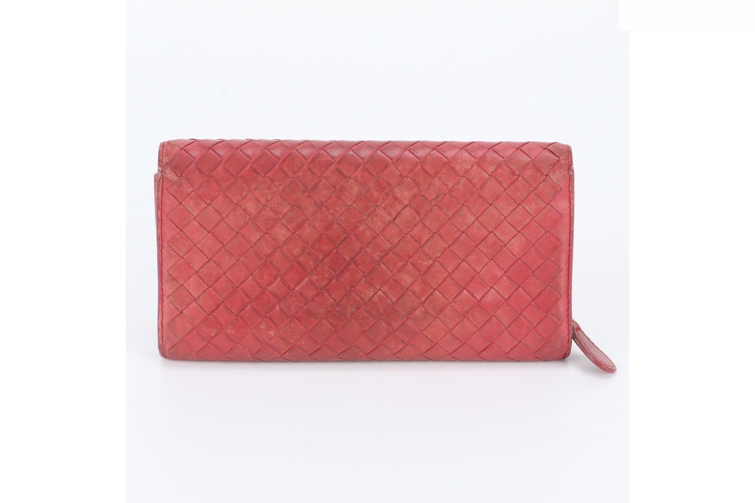 Intrecciato woven leather long wallet — view 2
