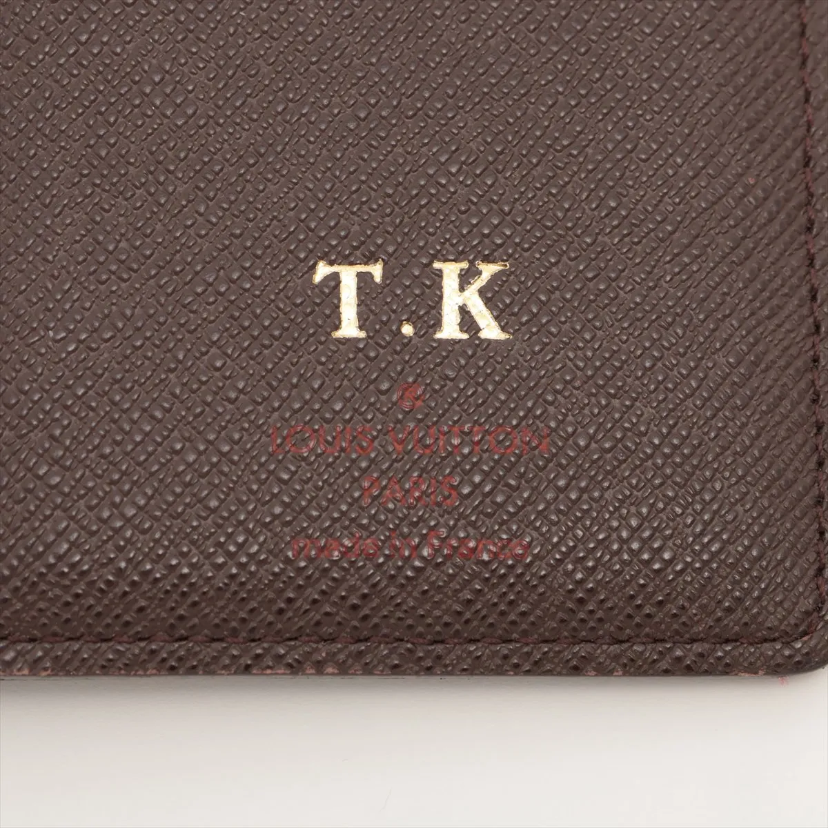 Damier Portefeuille Brazza N60017 SP1180 Brown Long Wallet with Initials — view 11