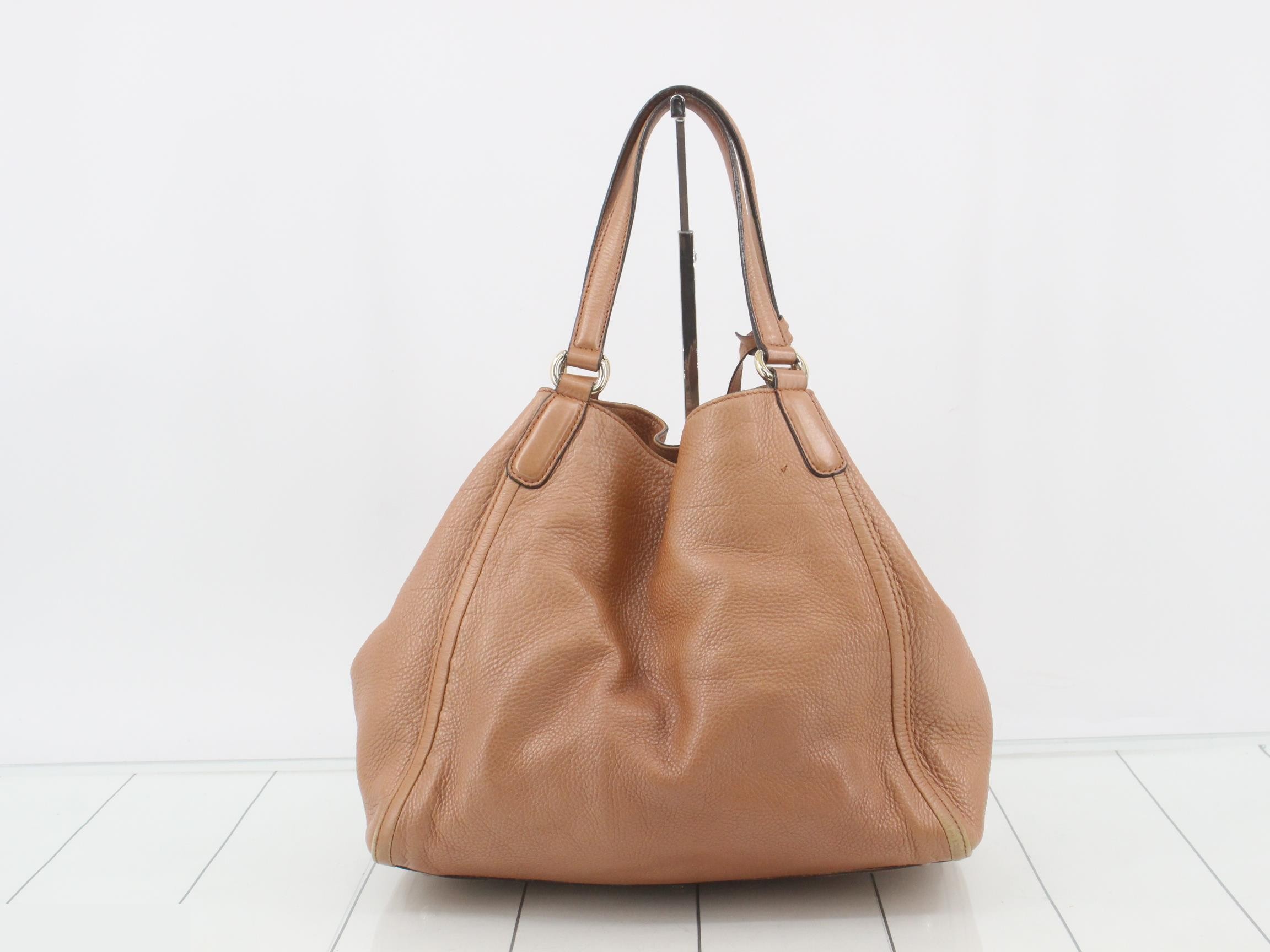 282309 Gucci Soho Tote Bag Pink Leather — view 2