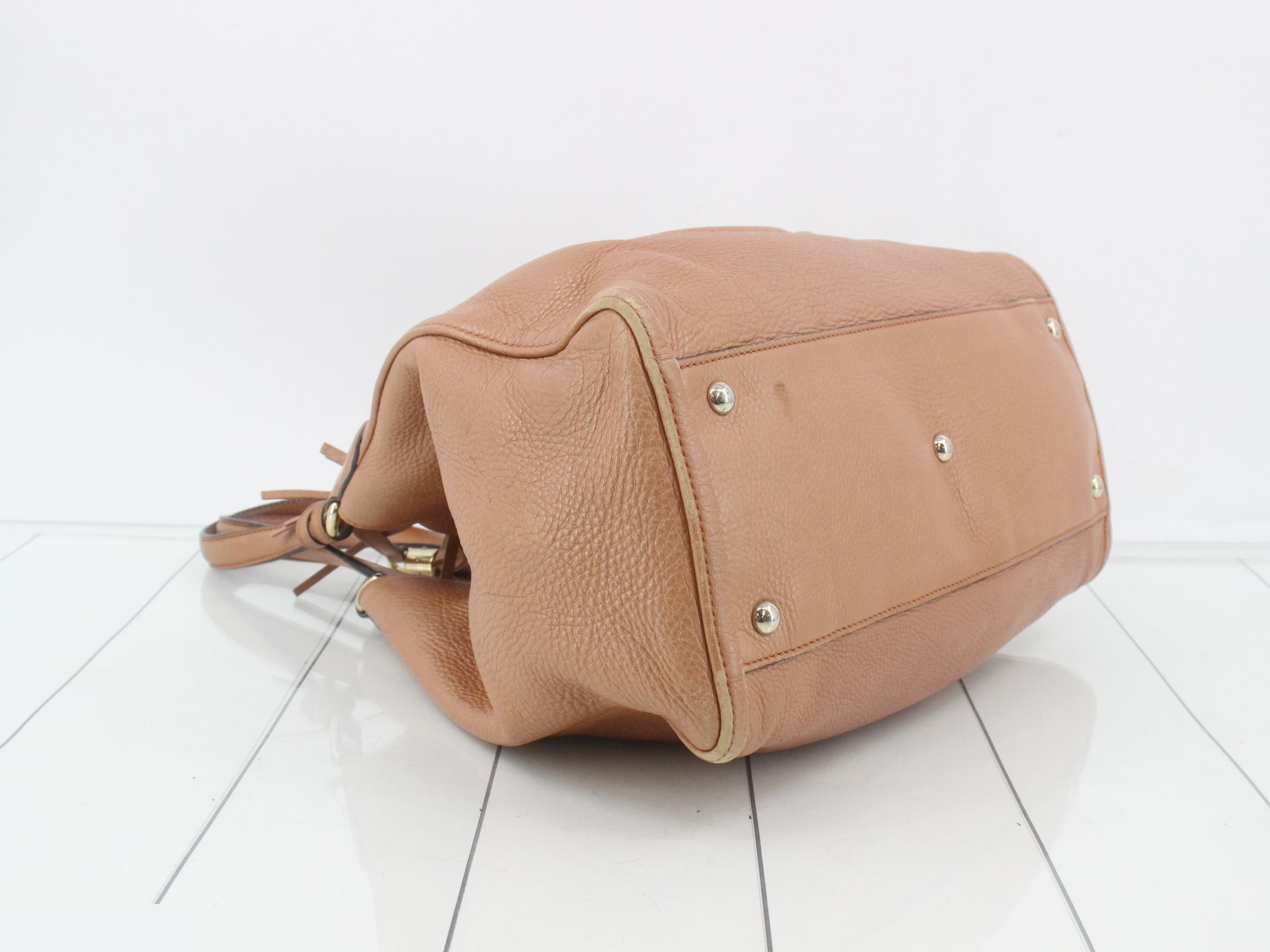 282309 Gucci Soho Tote Bag Pink Leather — view 5
