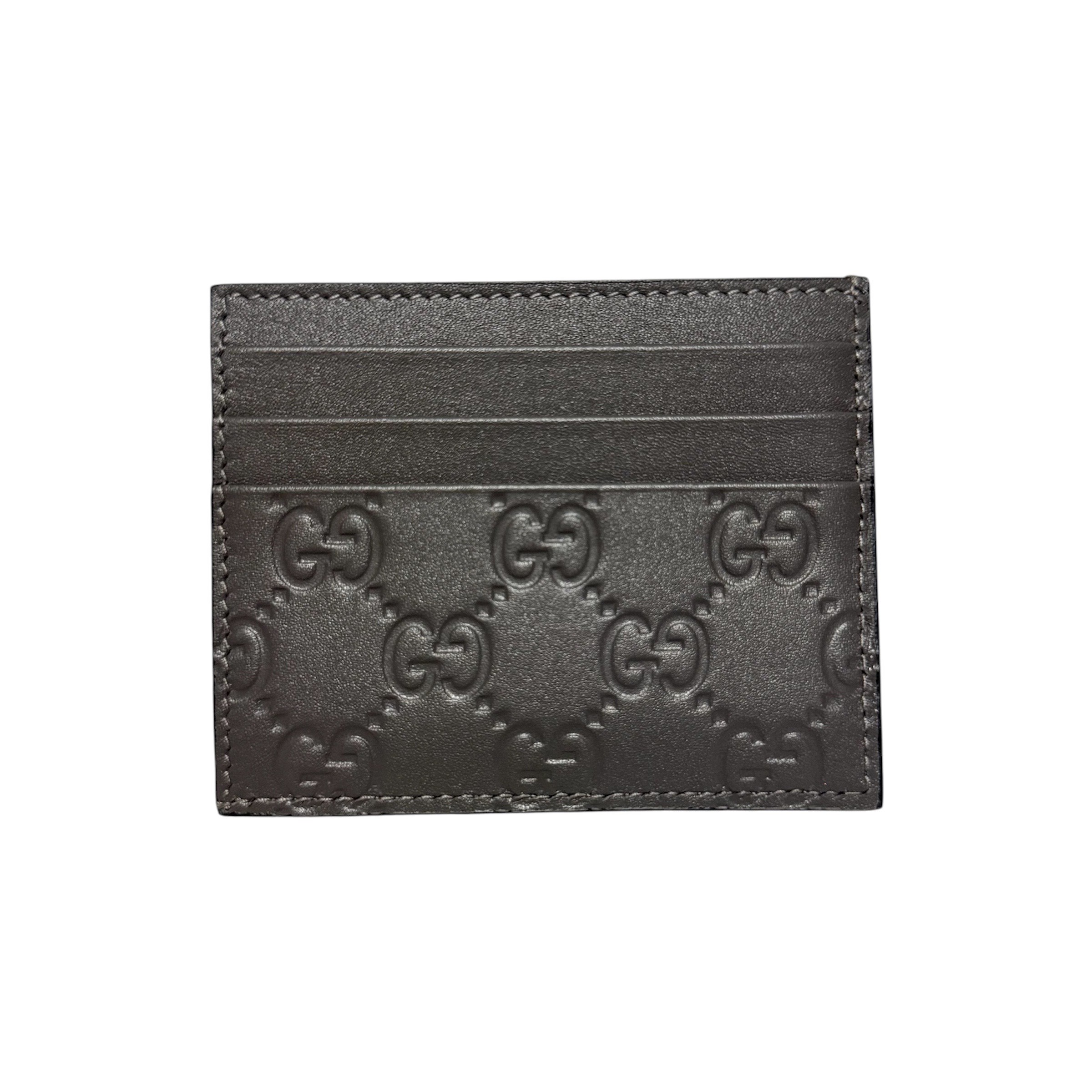 Guccissima card case, gray, unused. — view 2
