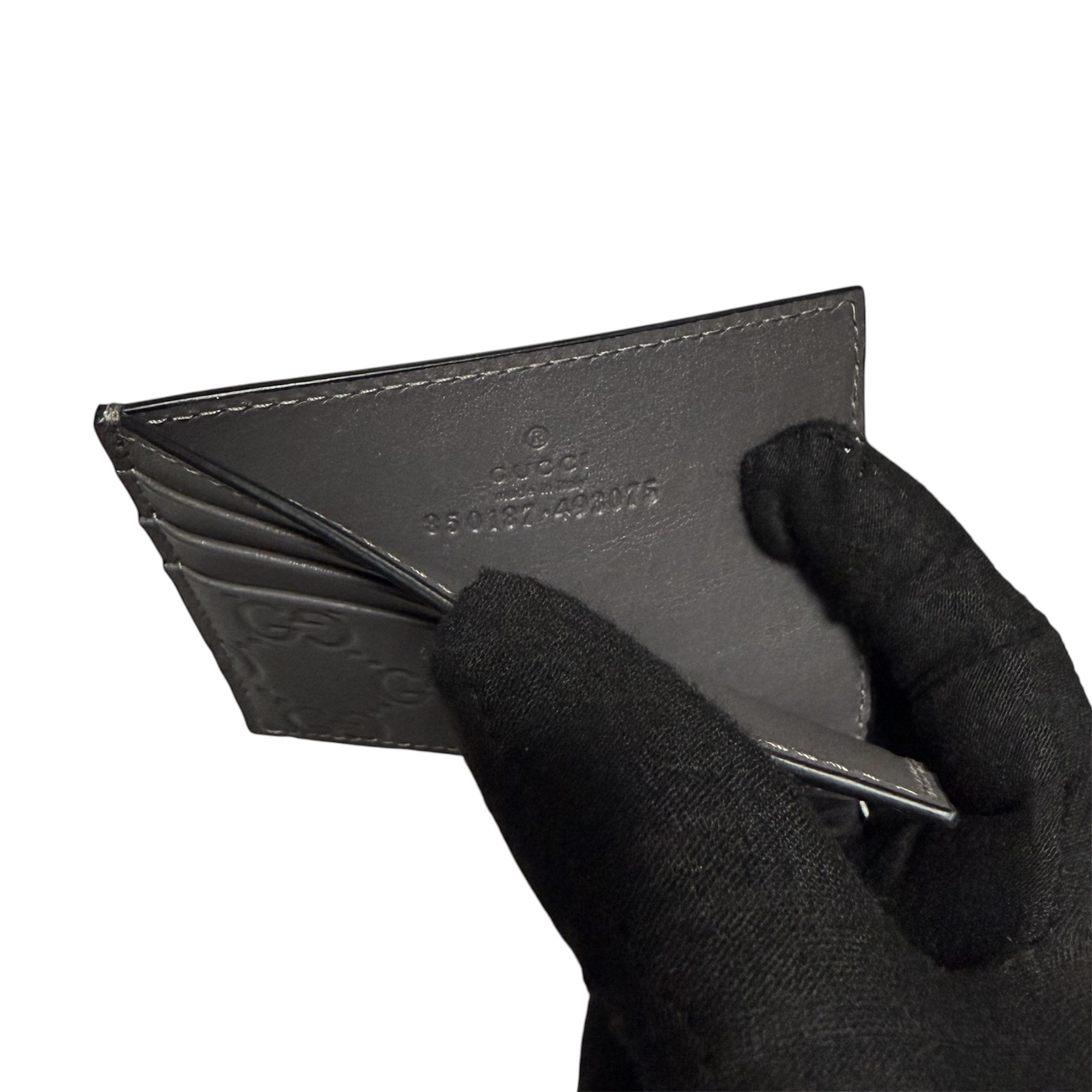 Guccissima card case, gray, unused. — view 3