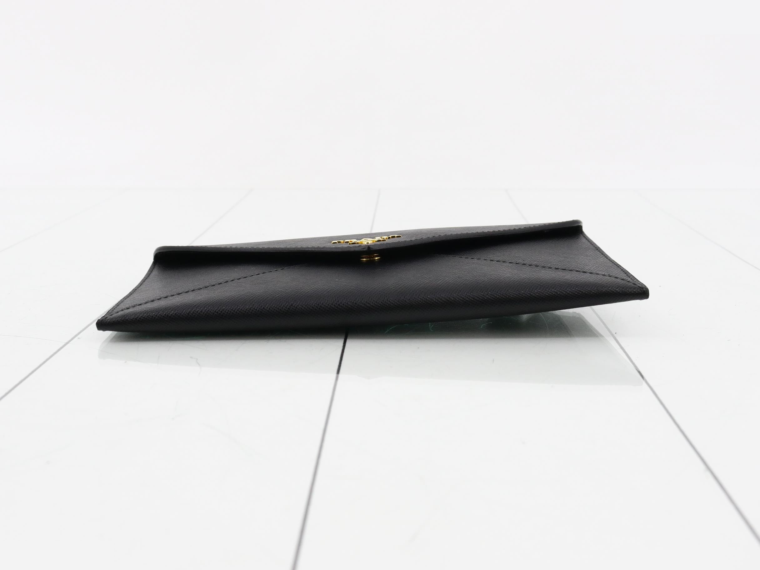 Saffiano Pouch Document Case Black — view 3