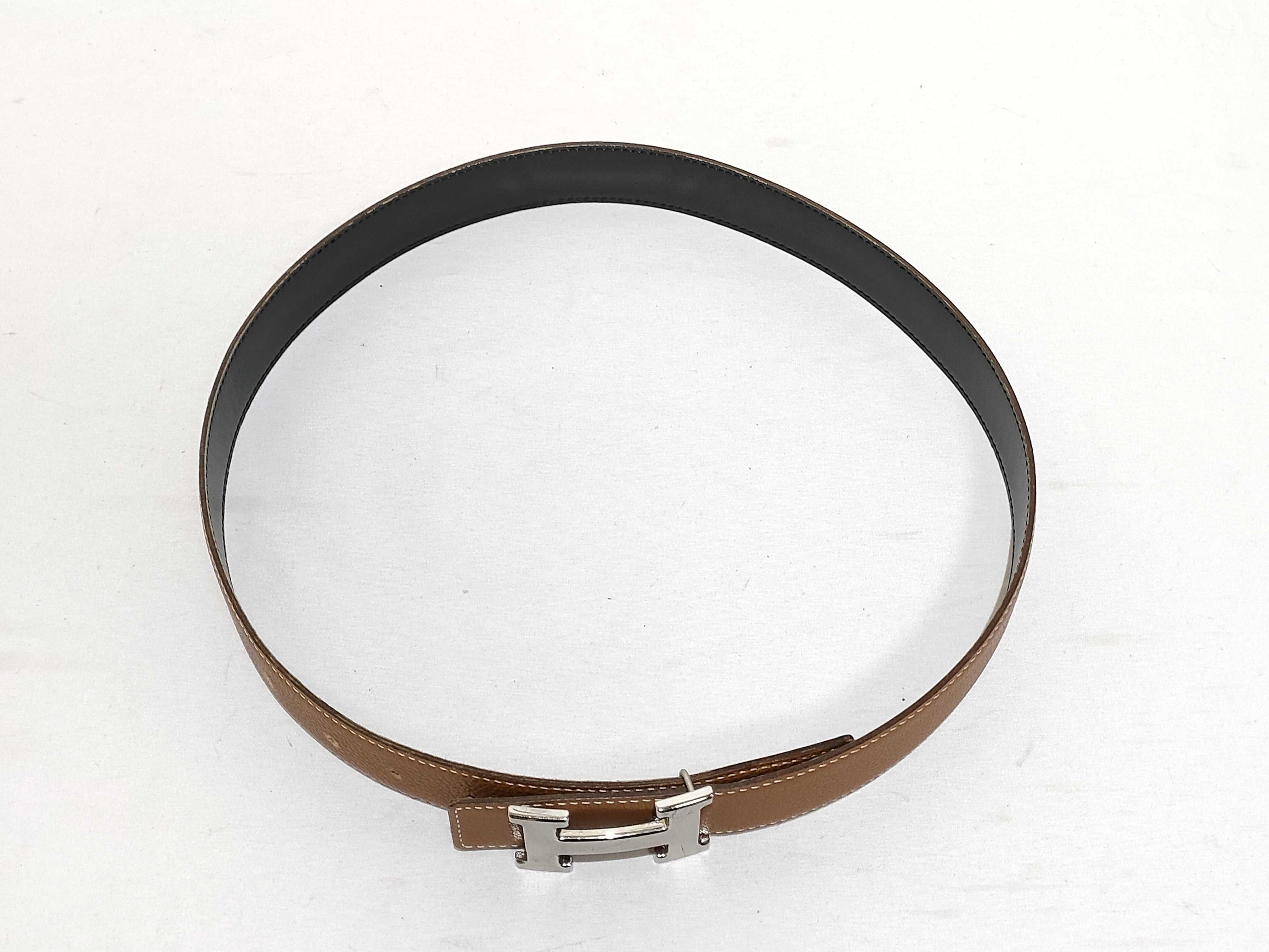 Constance Reversible Leather Belt (Brown & Black) — view 3