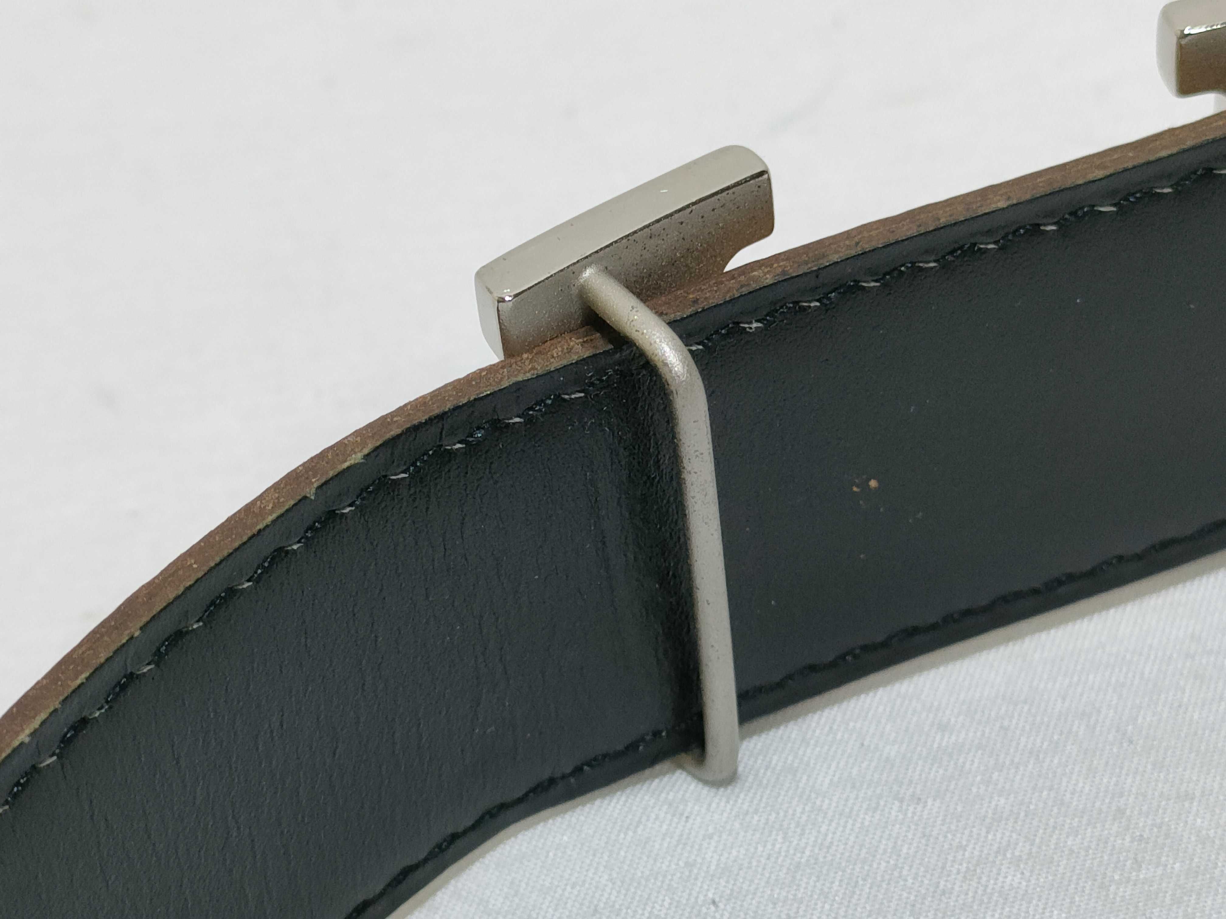 Constance Reversible Leather Belt (Brown & Black) — view 8