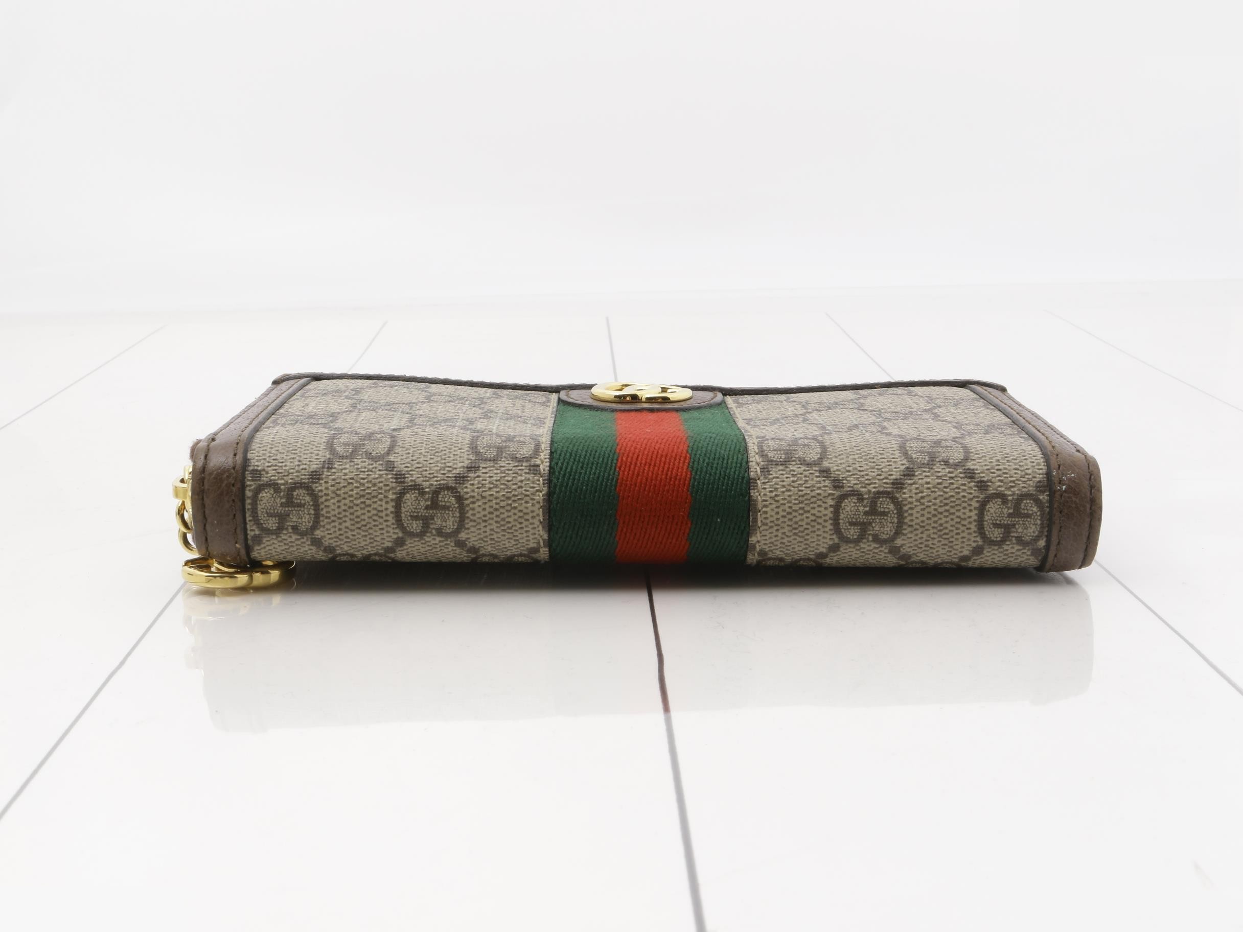 Ophidia Long Wallet, Around Zip, 523154, 1147 — view 3