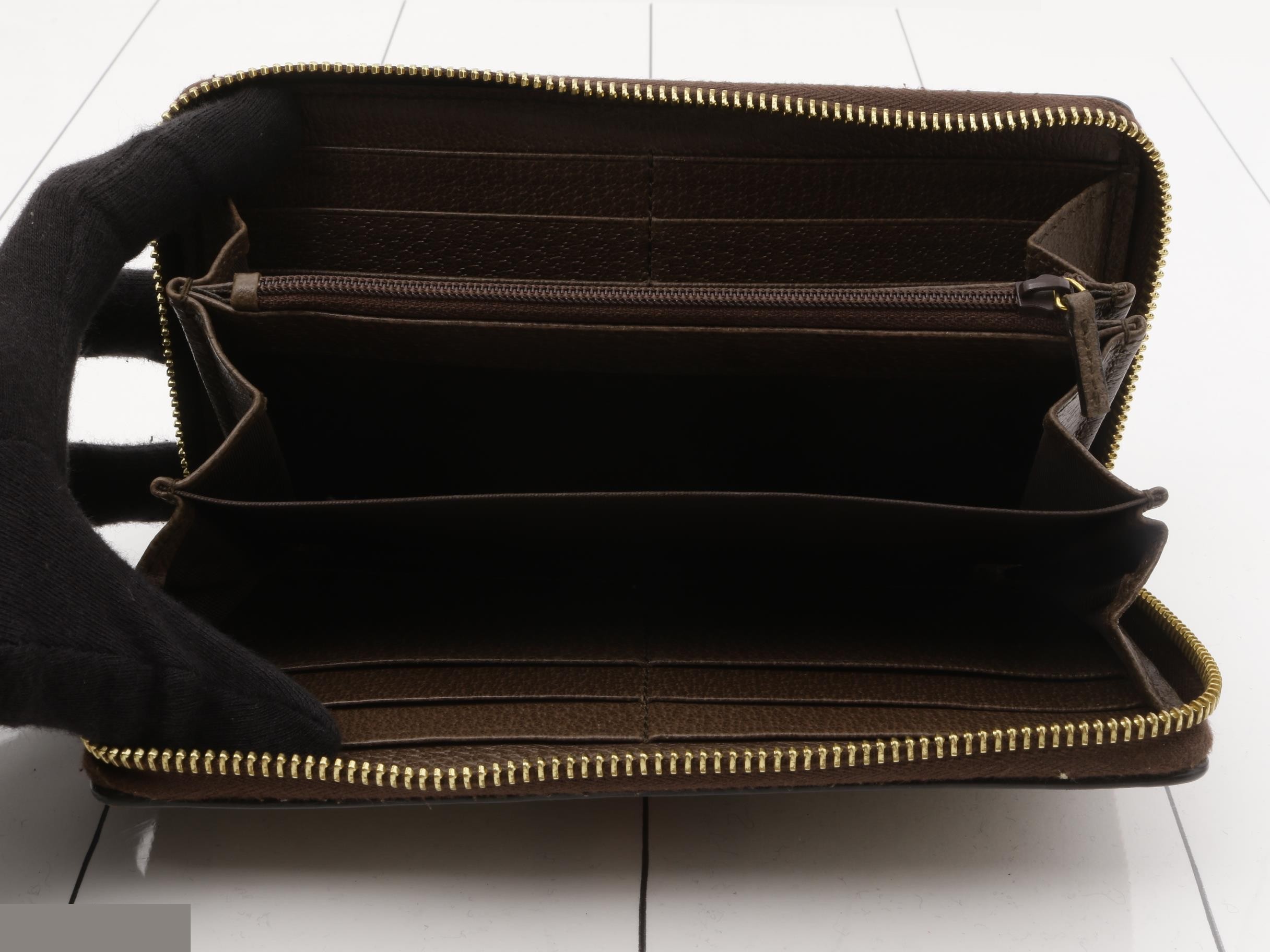 Ophidia Long Wallet, Around Zip, 523154, 1147 — view 4
