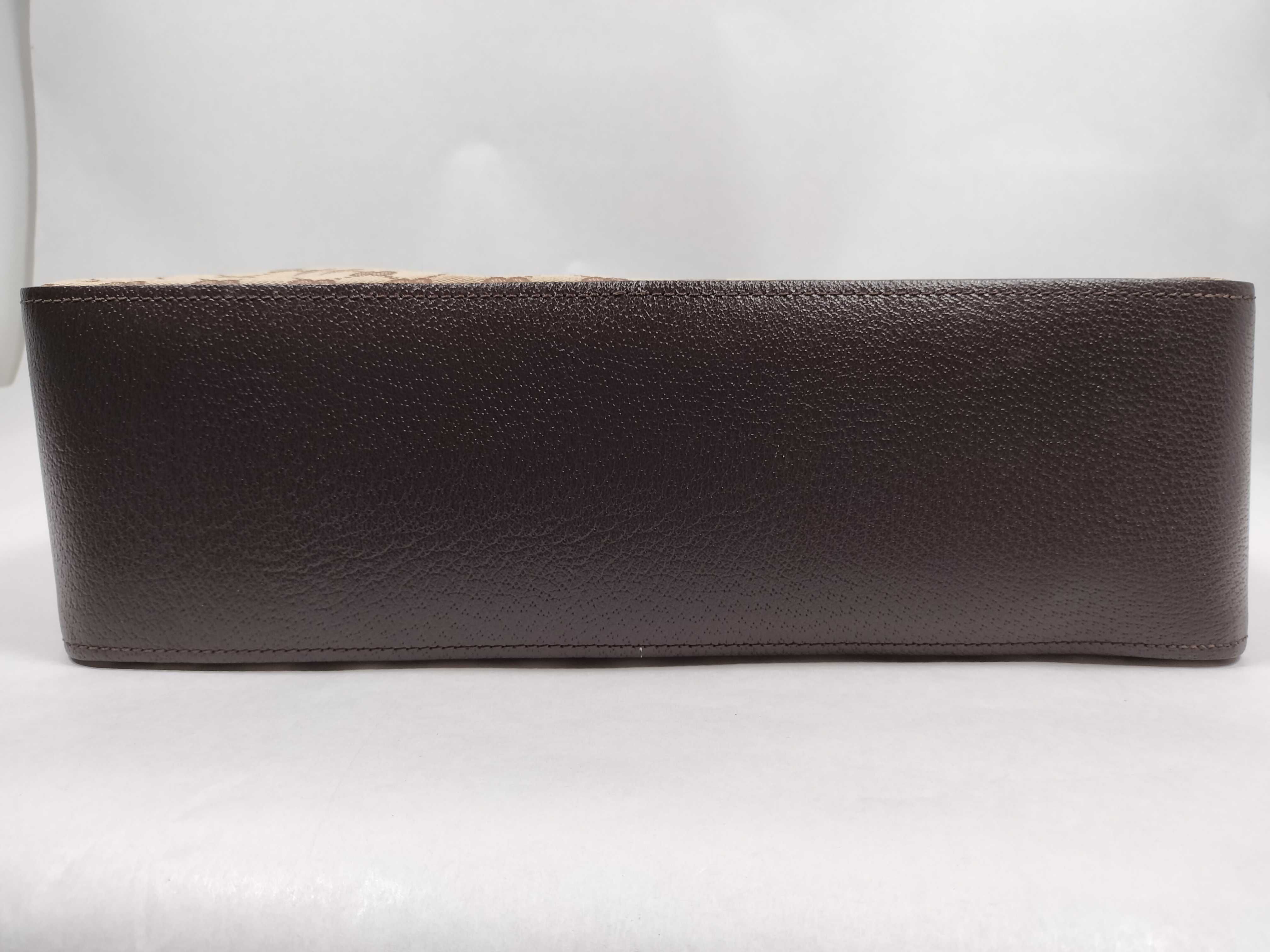 GG Canvas Tote Bag, Canvas Belt Leather GG Tote Bag — view 7