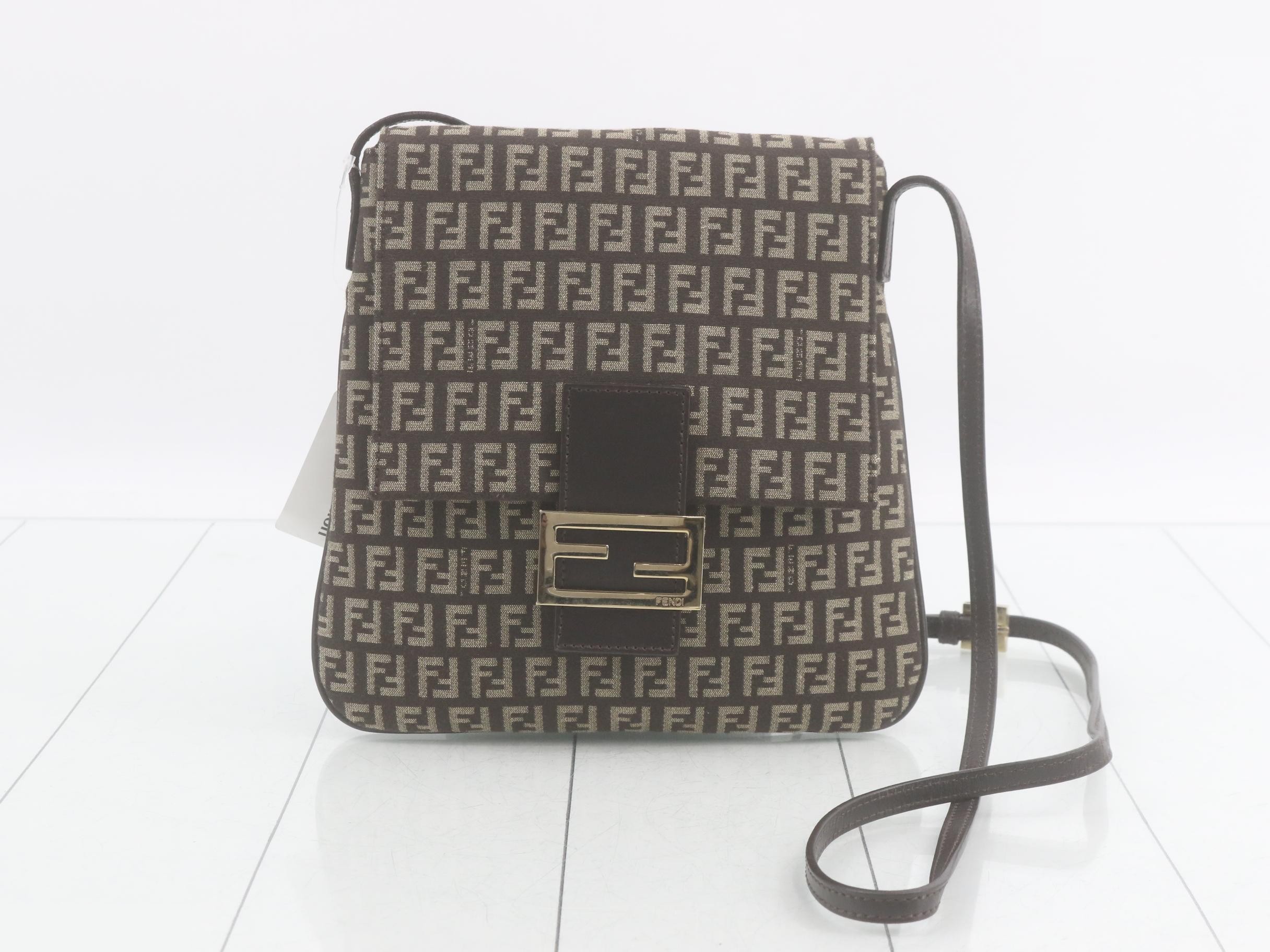 Shoulder Bag, Canvas, Zucca, 8BT075