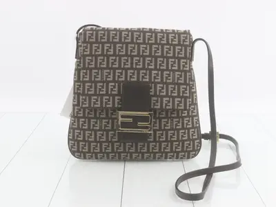 Shoulder Bag, Canvas, Zucca, 8BT075