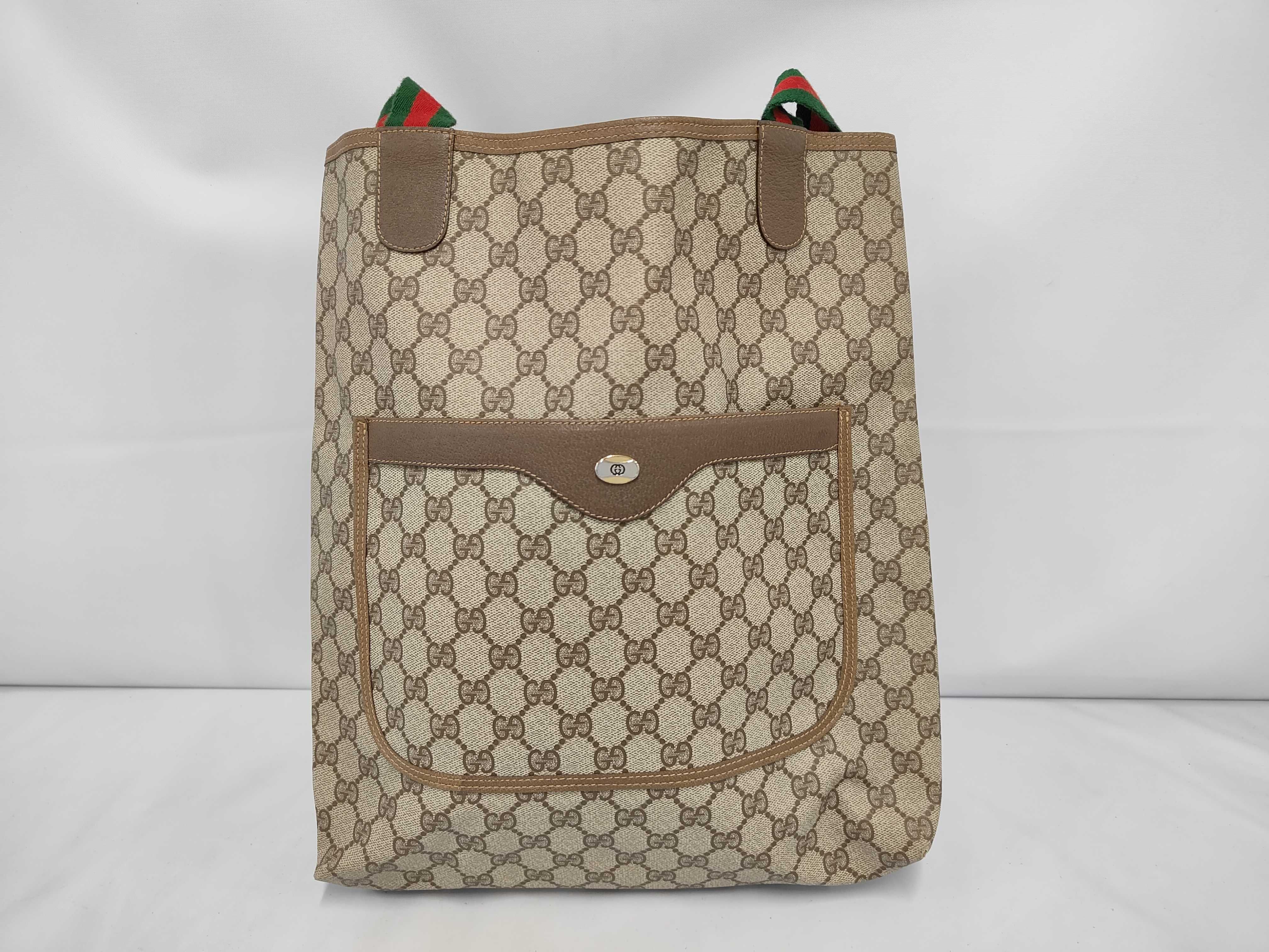 GG Supreme Sherry Line 39 02 003 Leather Tote Bag