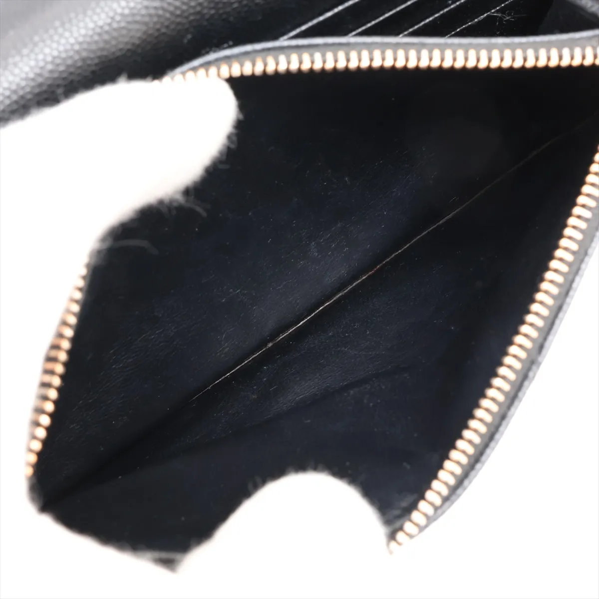 Cassandra Leather Chain Wallet, Black, 393953 — view 8